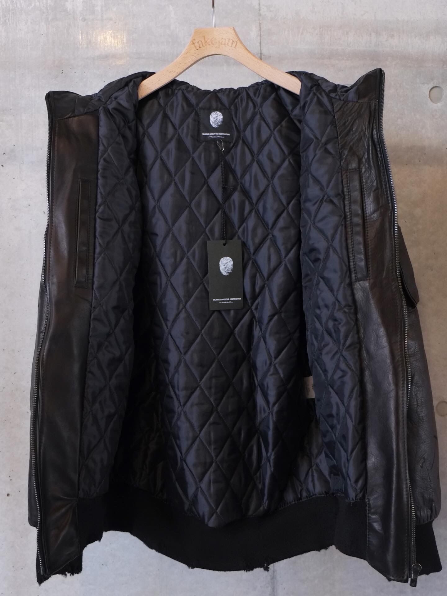 Damege Leather Parka