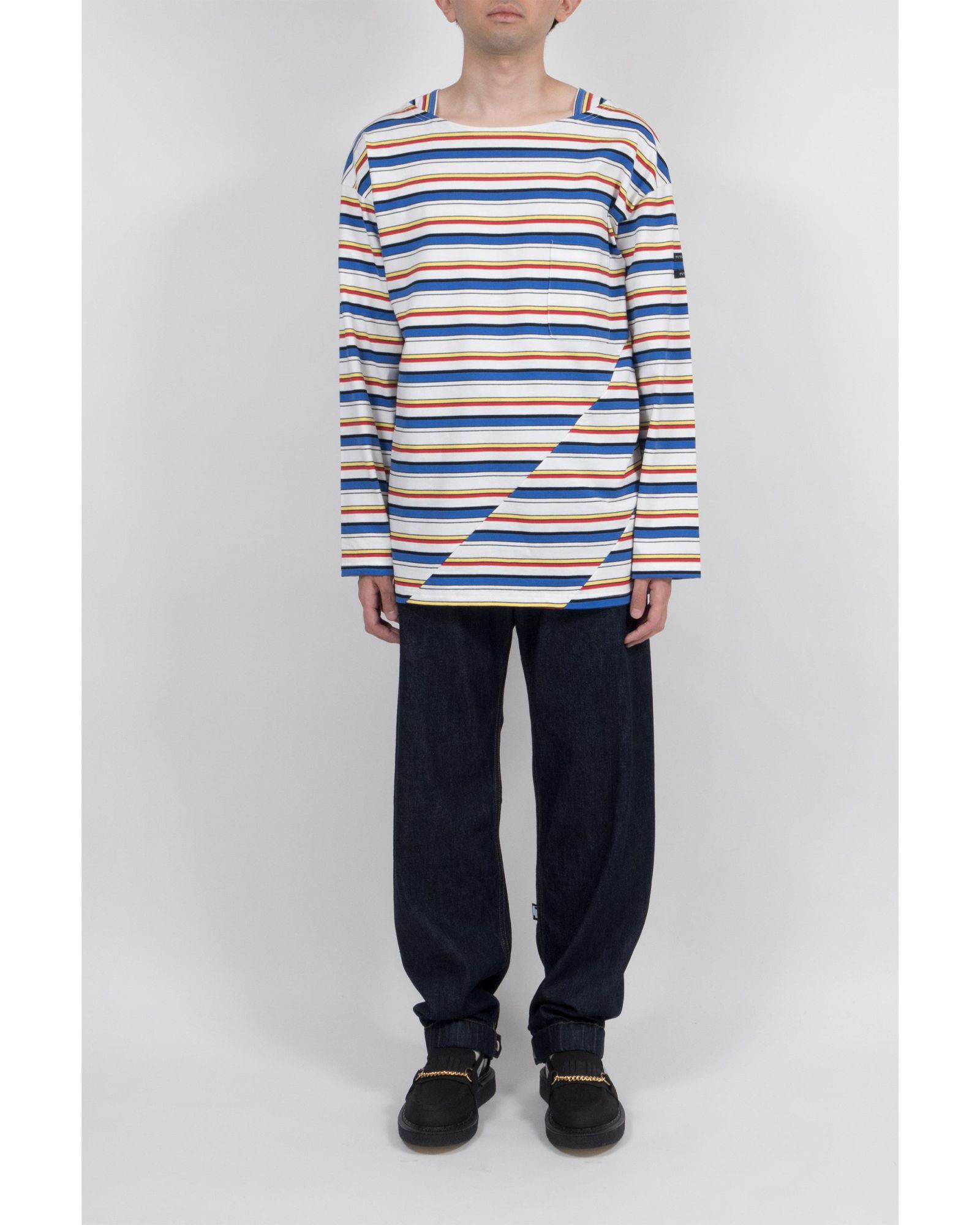Stroke Tee  L/S Mond Border