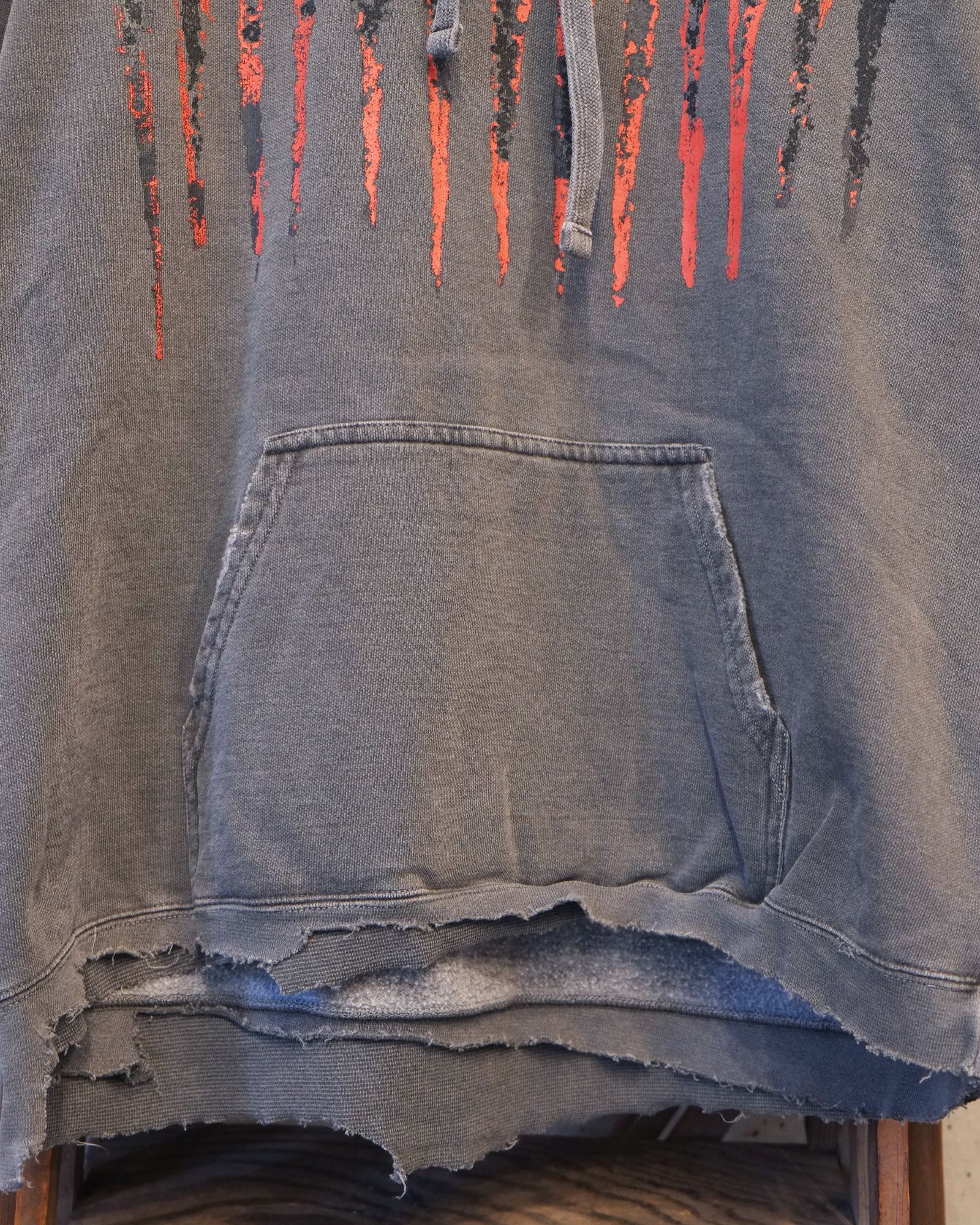 Bootleg Hoodie With Damaged(ERROR S) / パーカー / ブラック / M-P4-BG10