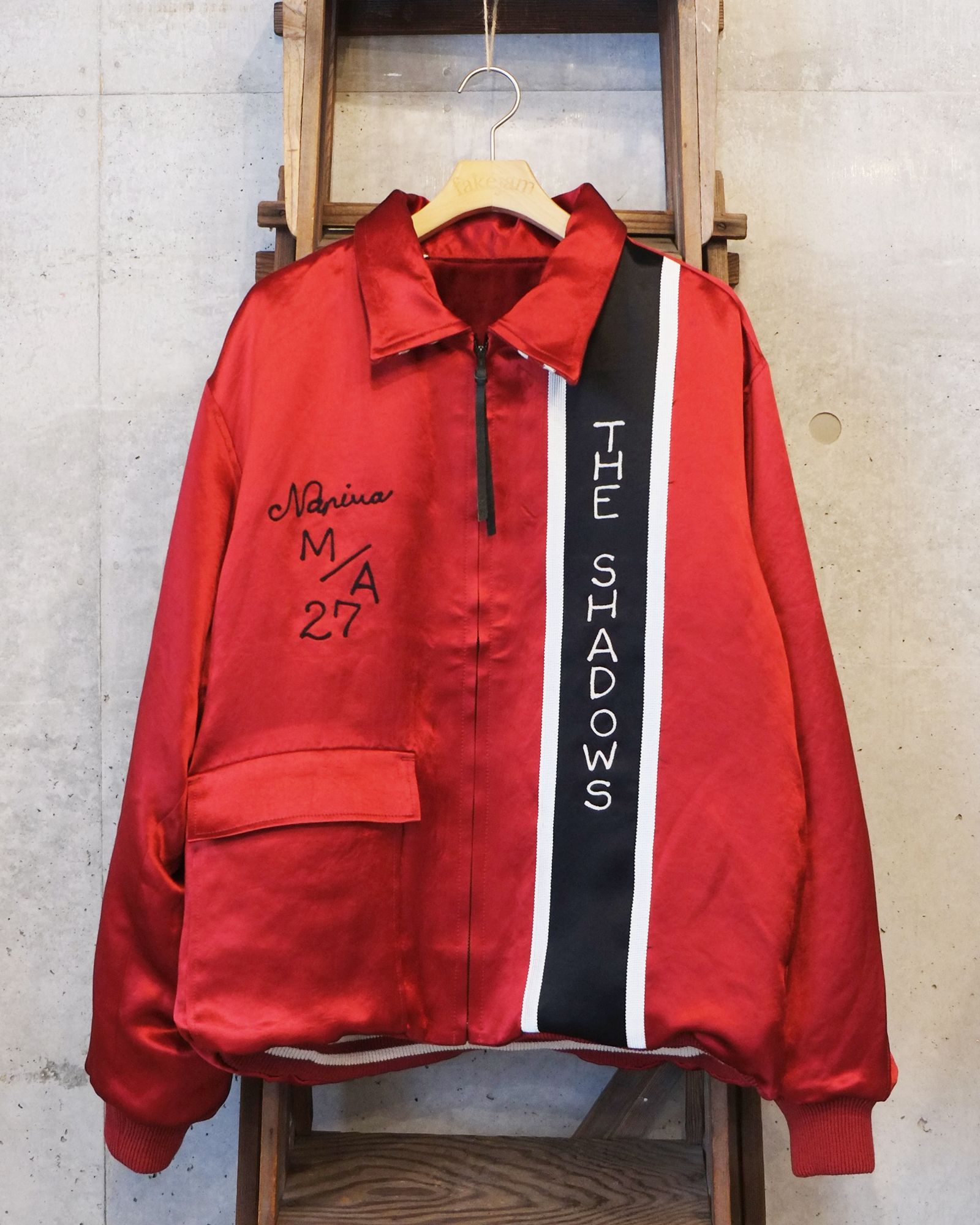 MINUS x A PUZZLING HOME Souvenir Racing Jacket(TWO FACE) / スカジャン レーシングジャケット / ワイン / M-P4-XA1