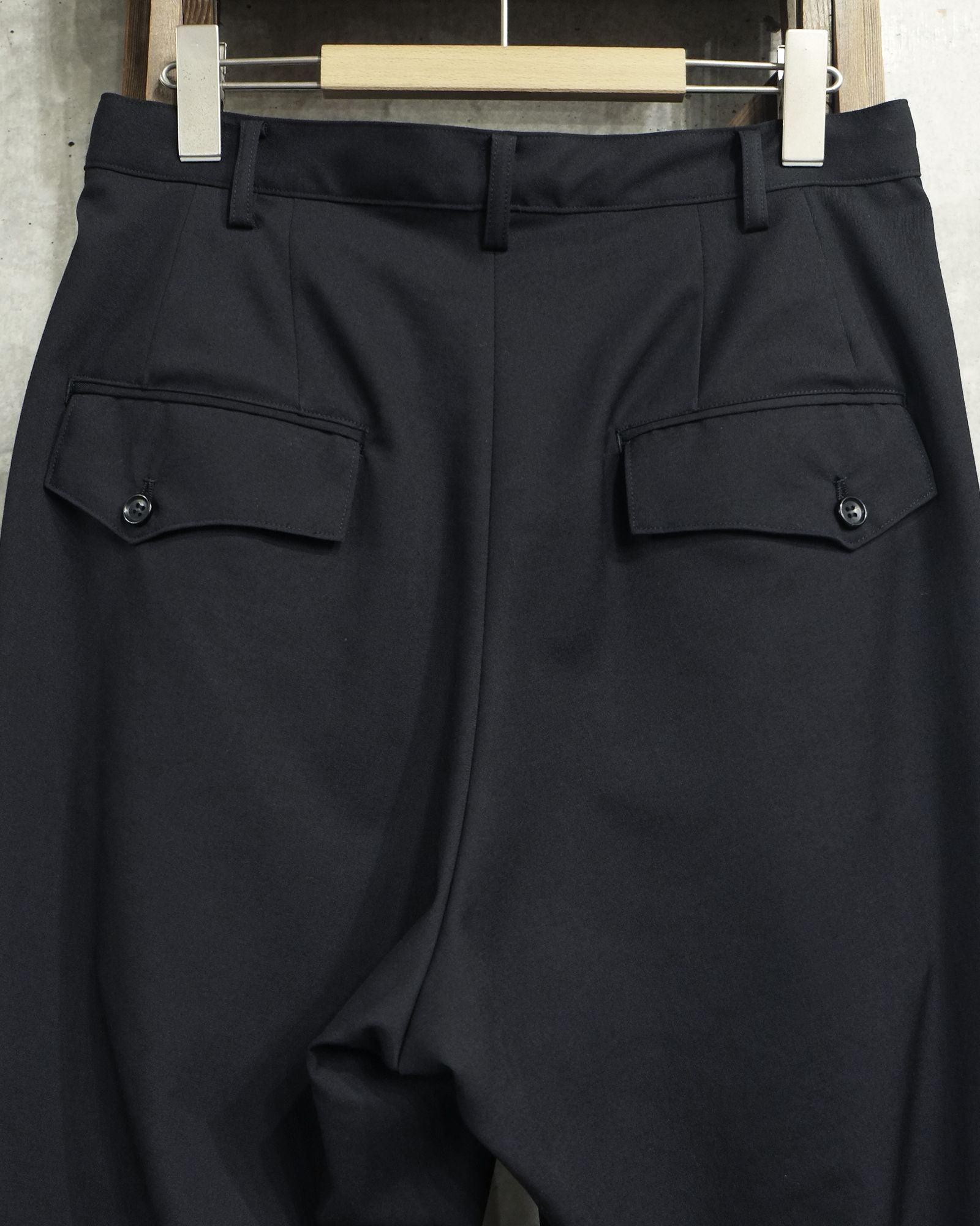 sulvam - Gabardine Wide Pants | fakejam