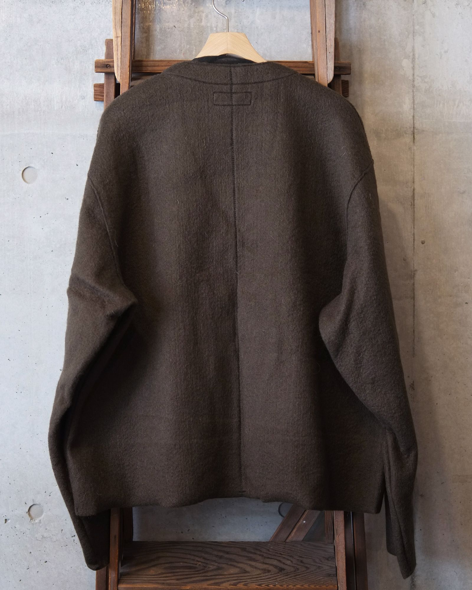 Cut Off 1B Cardigan(NEEDLE SHAGGY MOHAIR) / カーディガン / オリーブ / M-P2-KW6