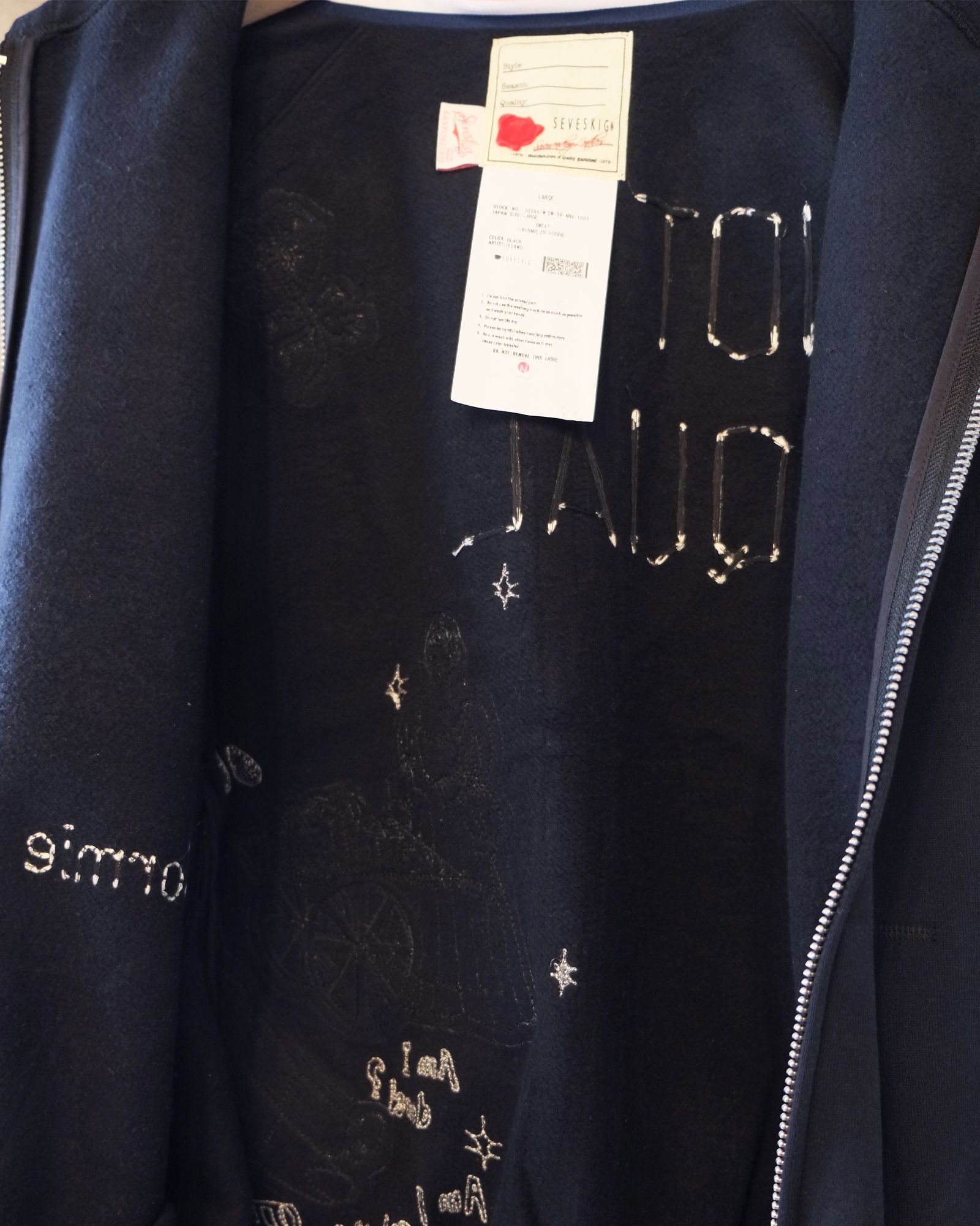 I Normie Zip Hoodie / ジップアップパーカー / ブラック / SW-SV-NRA-1001