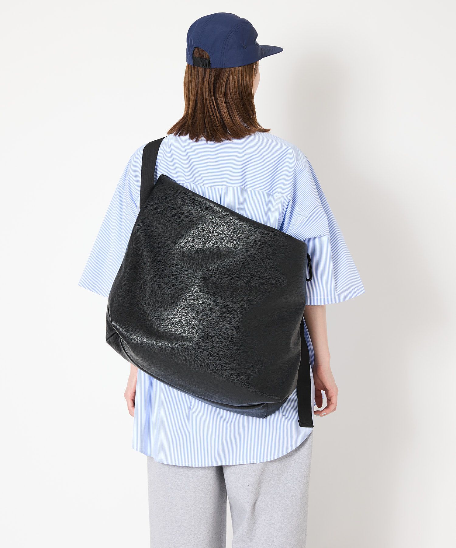 LEATHER MESSENGER BAG / レザー メッセンジャーバッグ / ブラック /  MTM-BG-0304-25-D