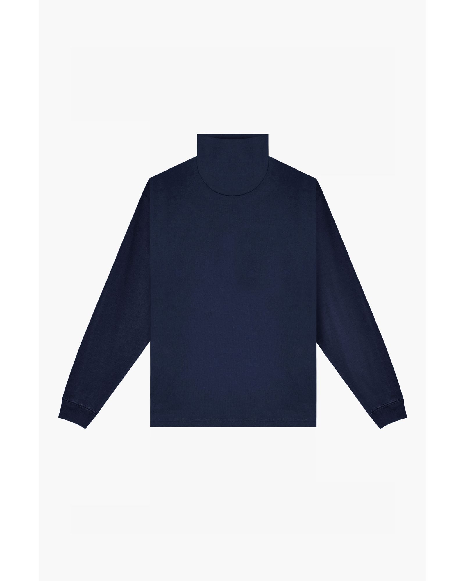 Long Sleeve High Neck Big T-Shirt