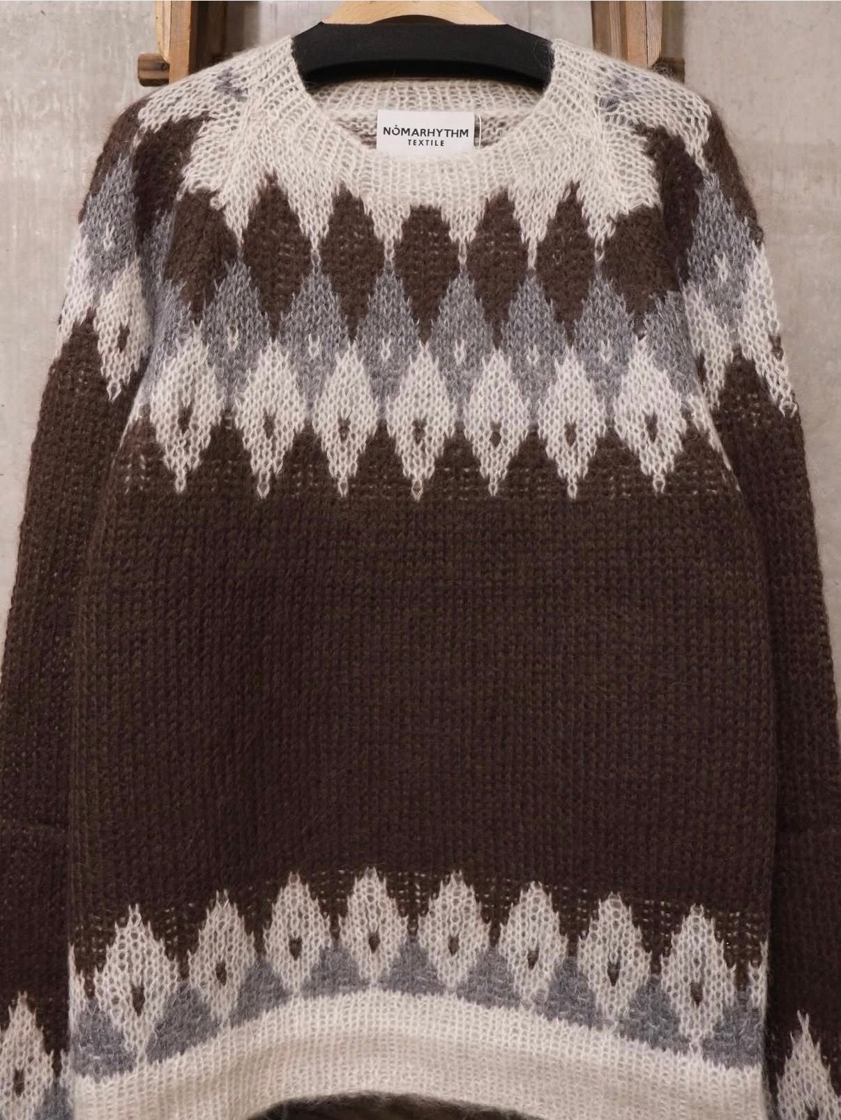 Hand Knit Snowflake Sweater