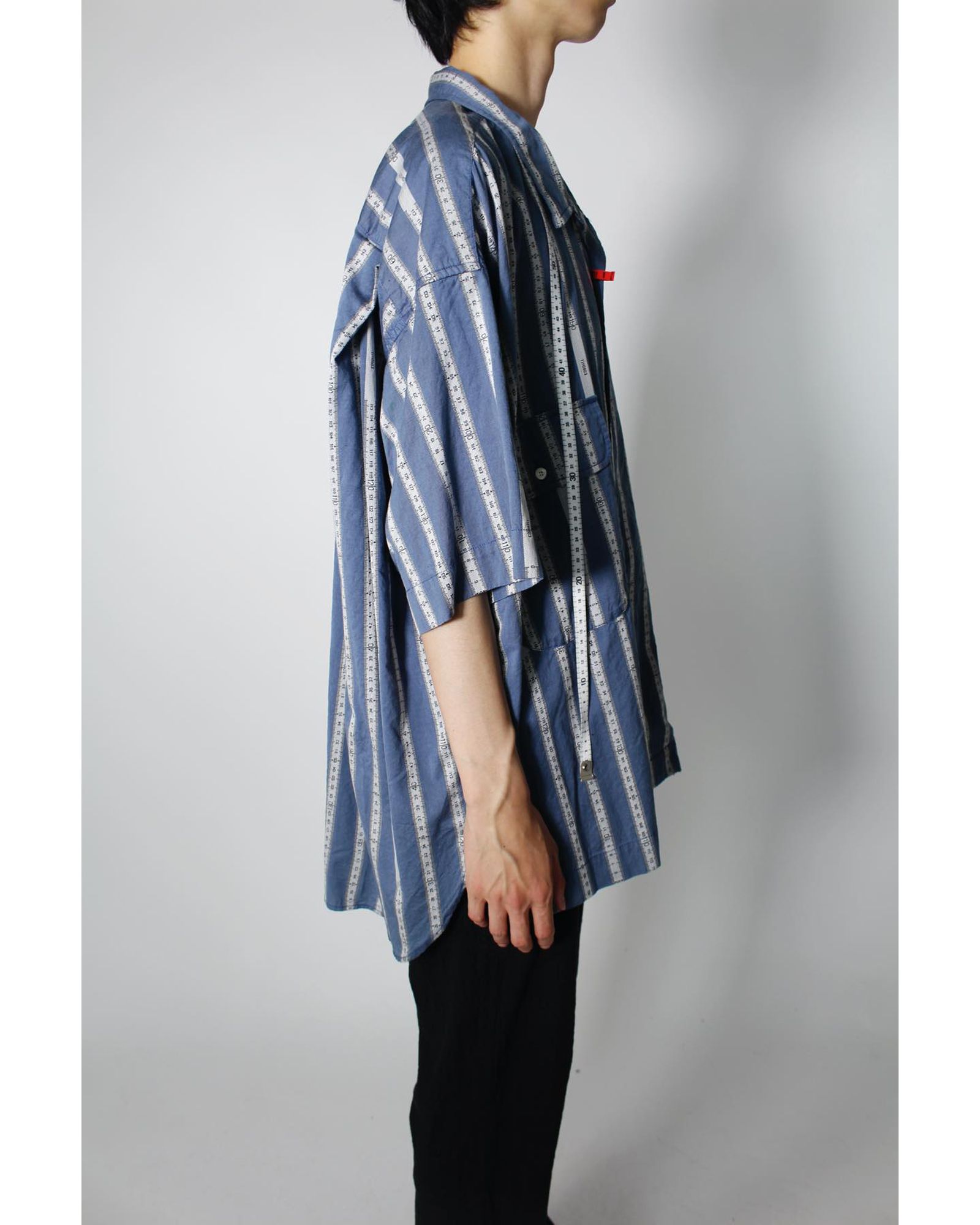 ミハラヤスヒロ サイズ:40 B11SH112 ウォッシュド加工フリルオーバー長袖シャツ 中古 BS99 Maison MIHARA YASUHIRO - Majour Jaquard Half Sleeve Shirt