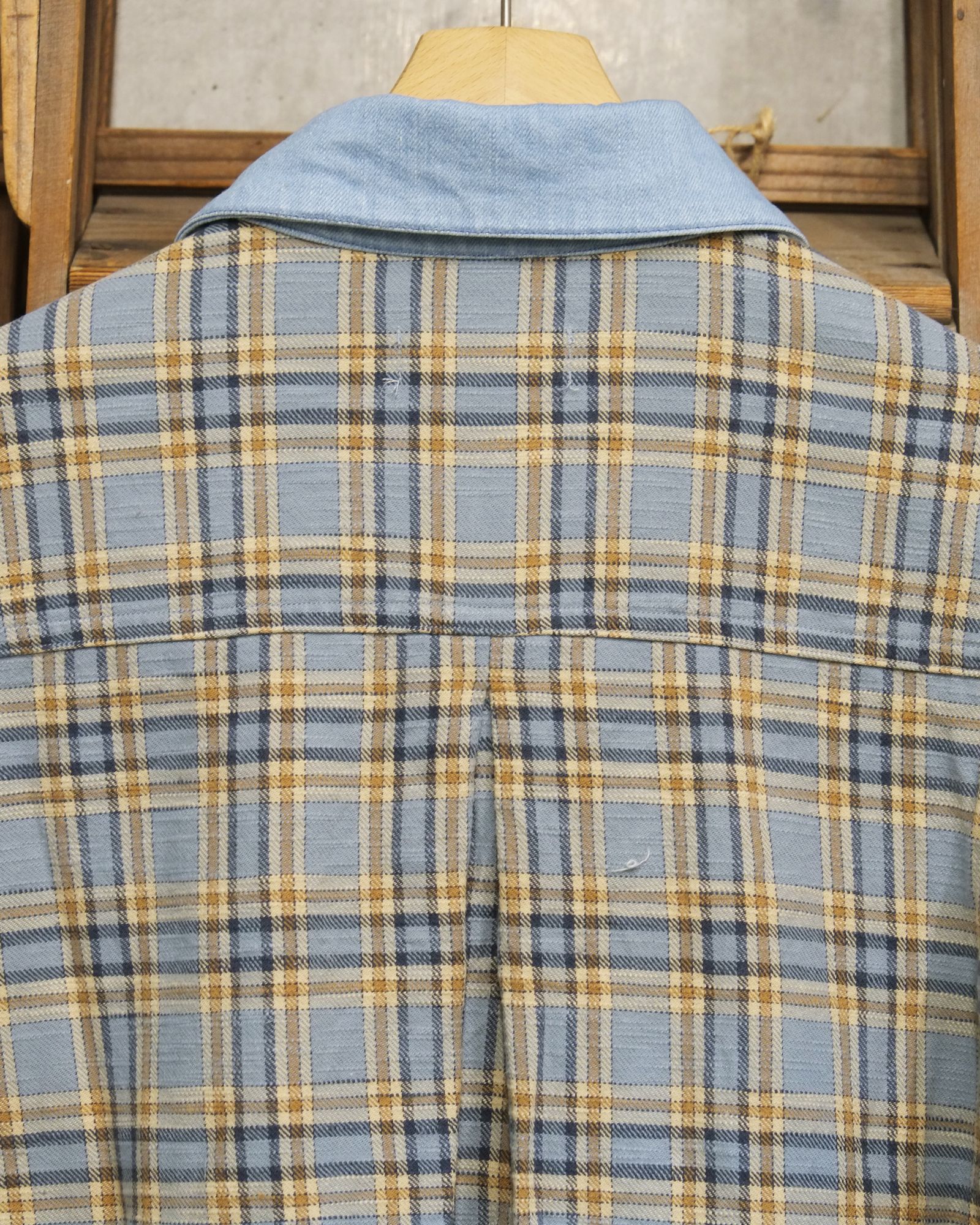 Docking Check Shirt / シャツ / ブルー チェック / LM-26aw-2218