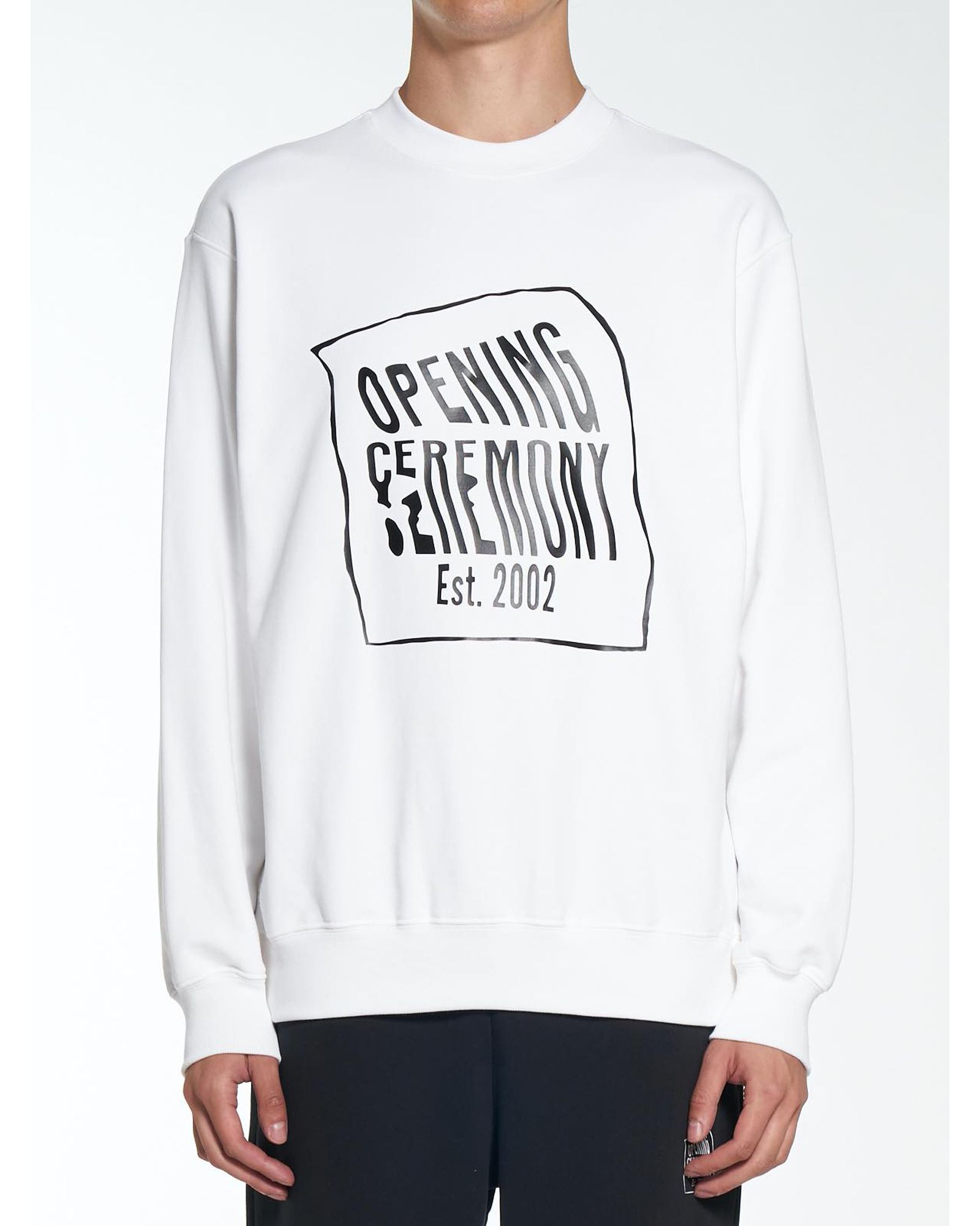Warped Logo Regular Crewneck
