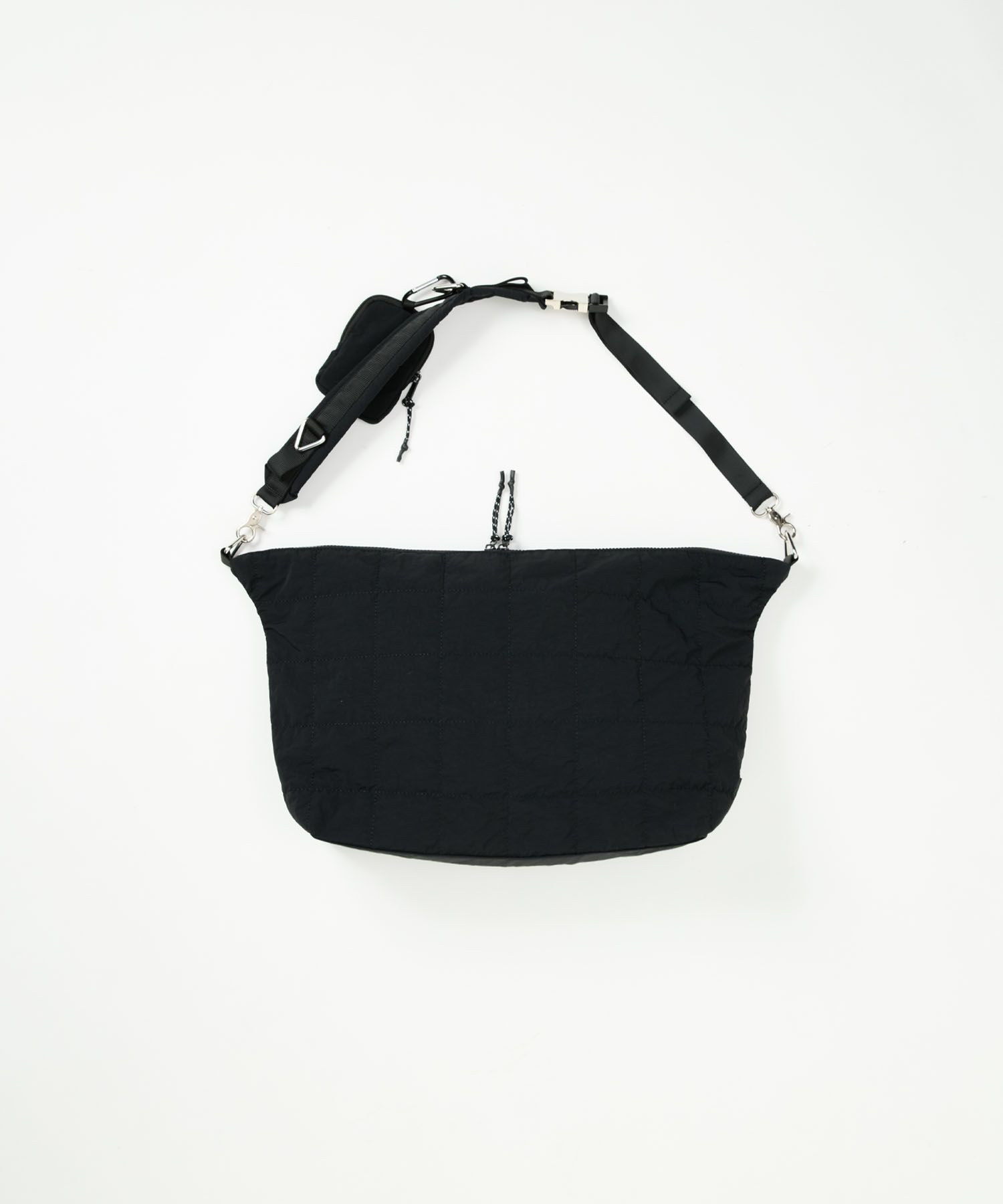 QUILTING POUCH SHOULDER BAG / キルティング ポーチ ショルダーバッグ / ブラック / MTM-BG-0162-23-C