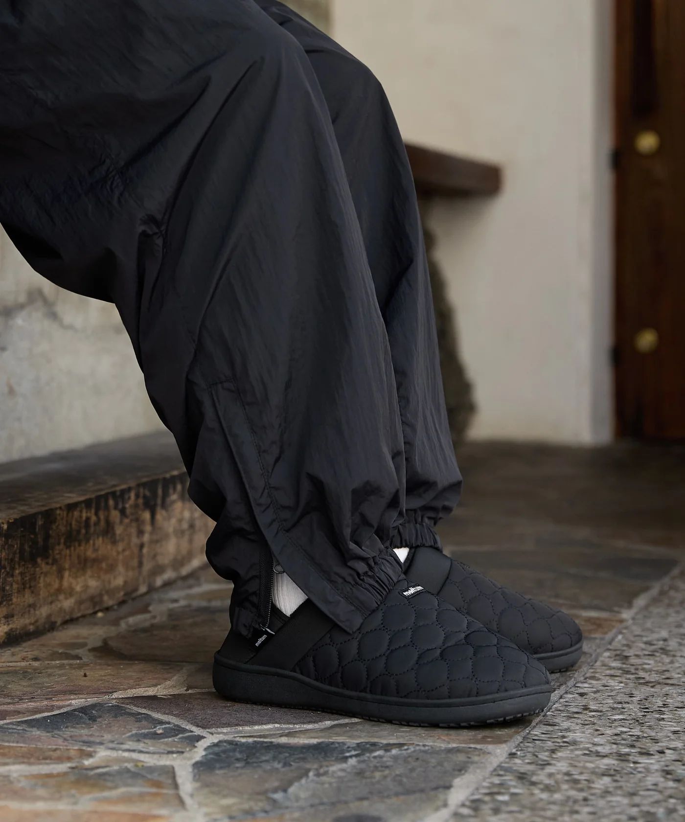 QUILT MOC SHOES / キルティング モックシューズ / ブラック / MTM-SS-0241-24-C