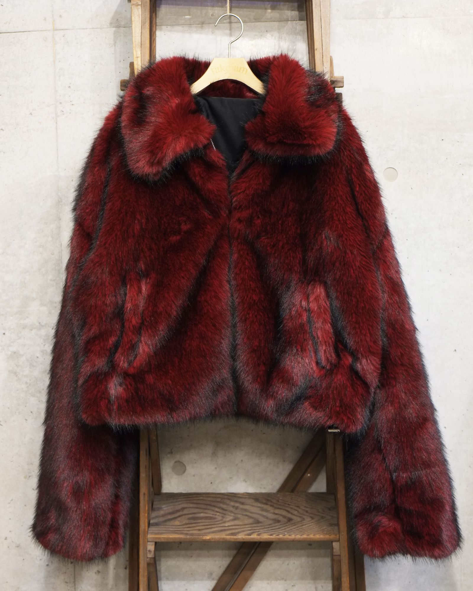 Reversible Fur Jacket / ファー ブルゾン / レッド / LM-26aw-2205