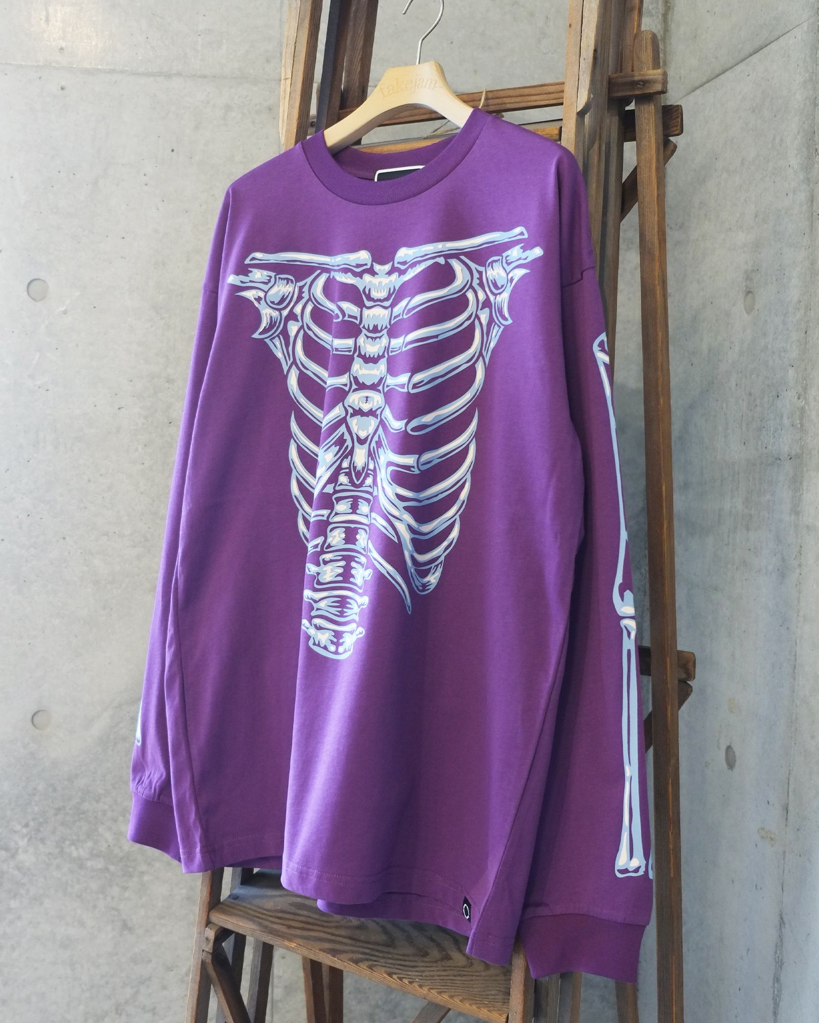 Bone L/S Tee / ボーン ロングスリーブTシャツ / パープル / PD-262-LCS-051