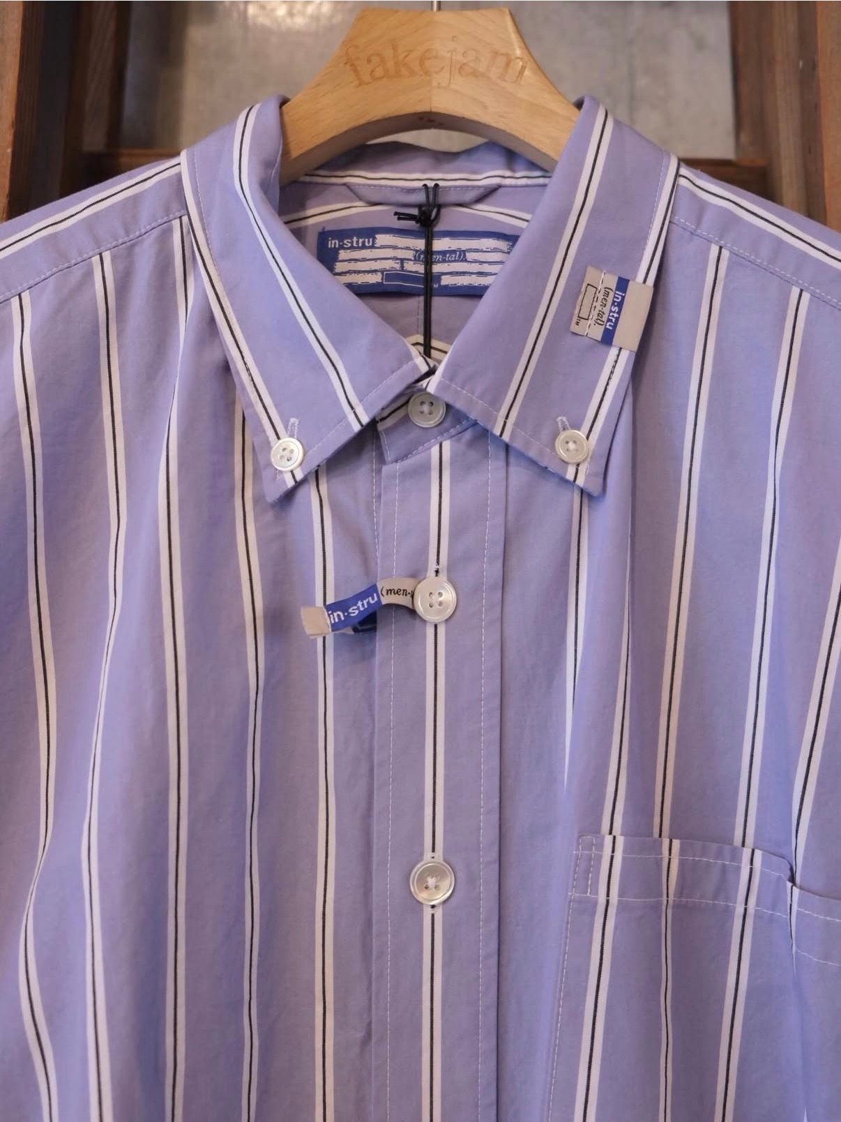 Cotton High Density Stripe Long-sleeve Shirt