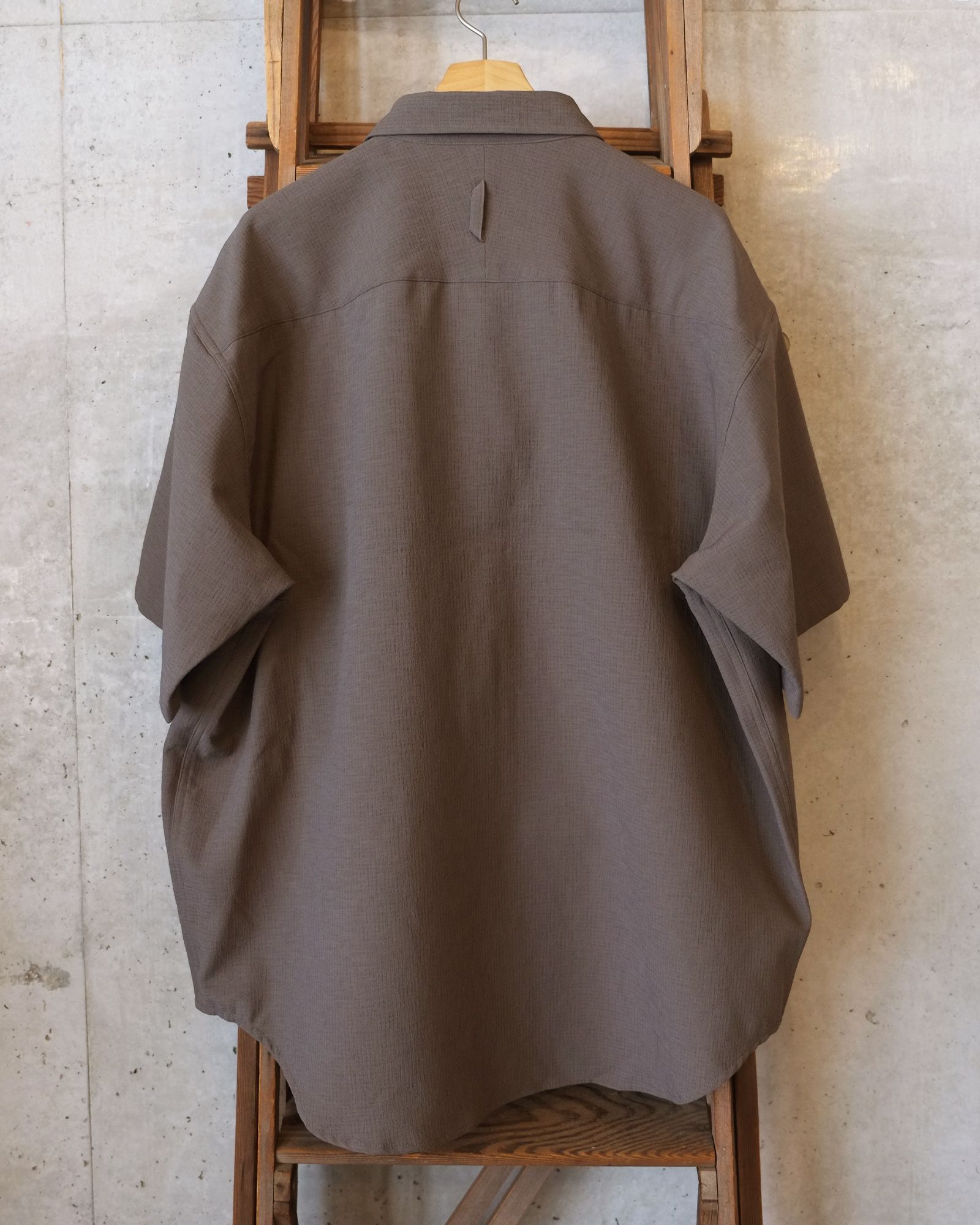Breathable Linen Luggage S/S SH / ショートスリーブ シャツ / グレー / MW-SH26104