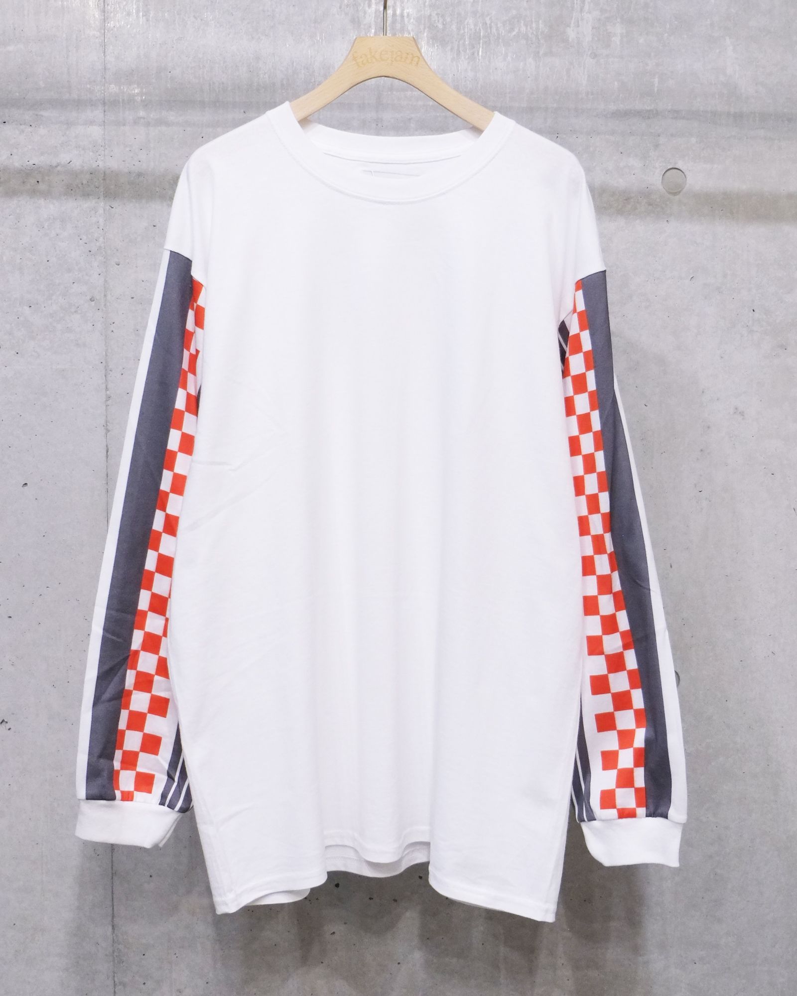NOMA t.d. 赤白ストライプ長袖Tシャツ NOMA t.d. - N Stripe Sleeve Tee | fakejam