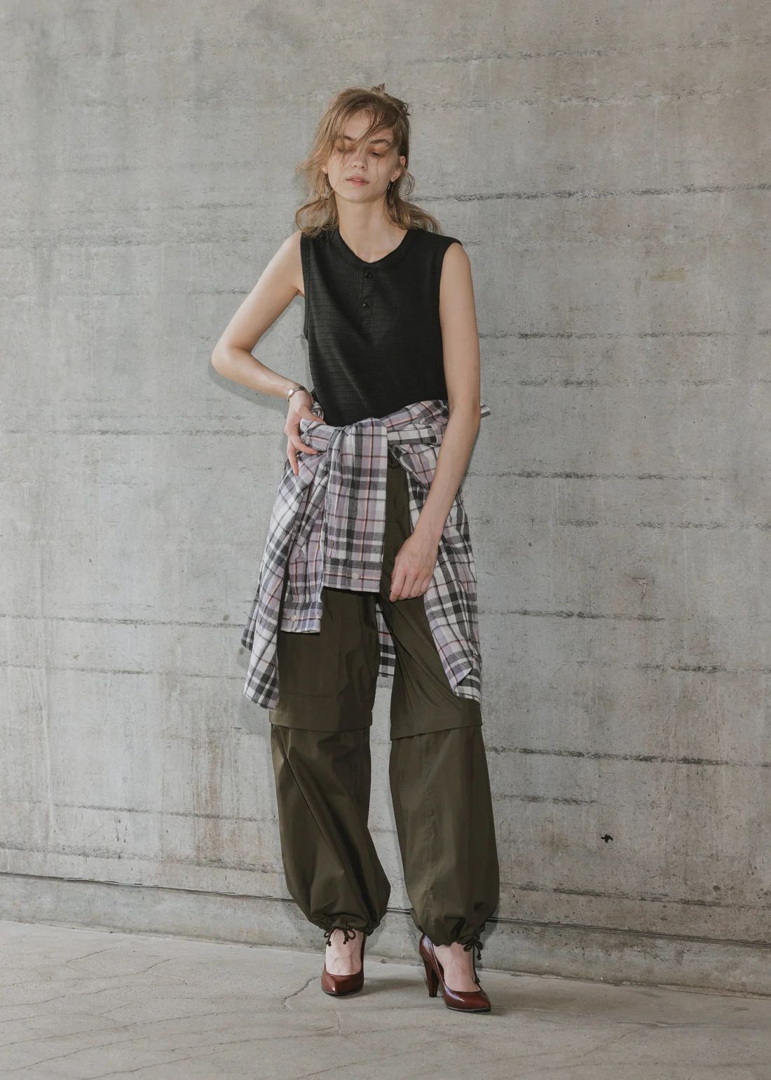 Military Suoer Wide Trouser