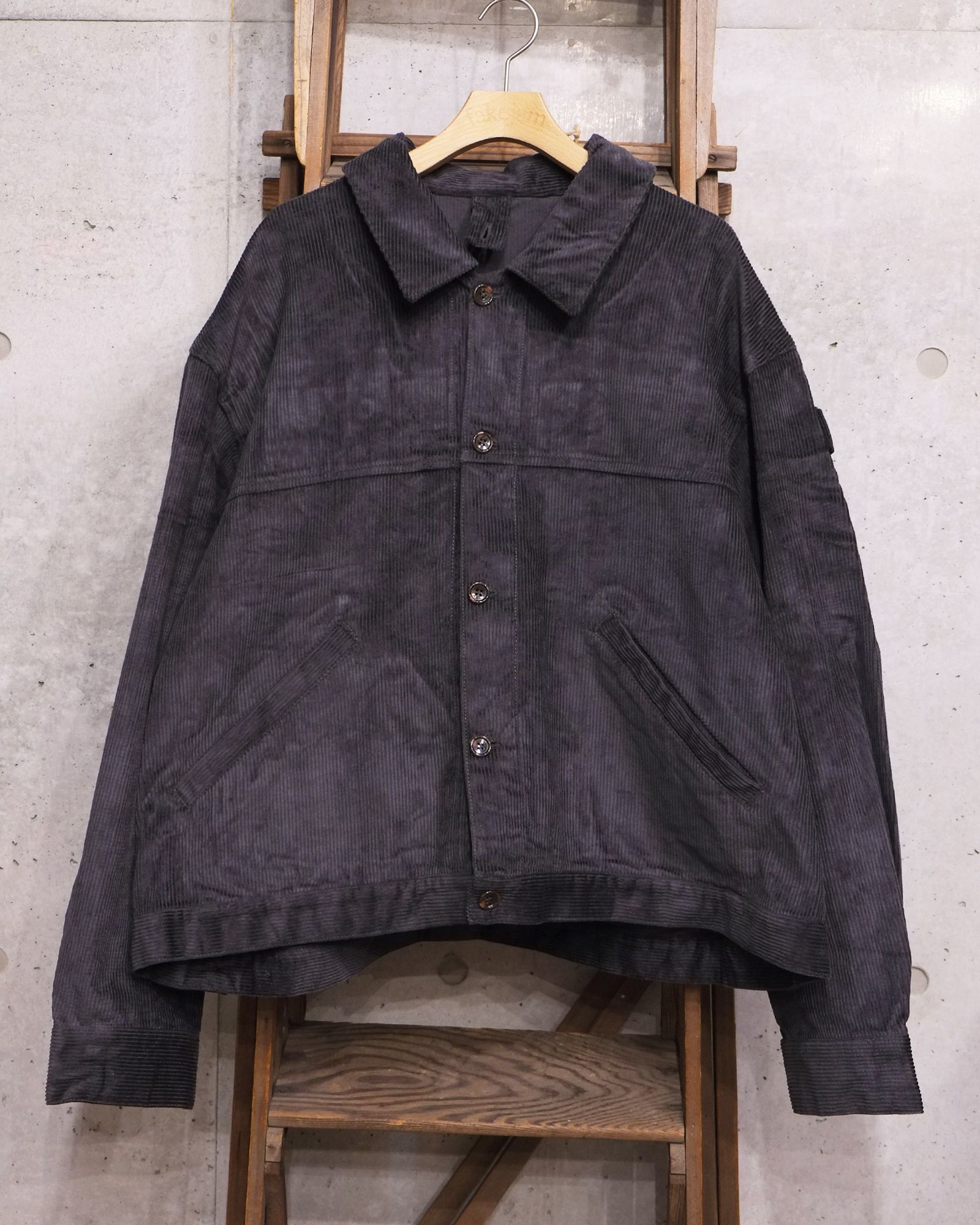 Double Cord Jacket / コーデュロイジャケット / チャコール / PD-262-JK-041
