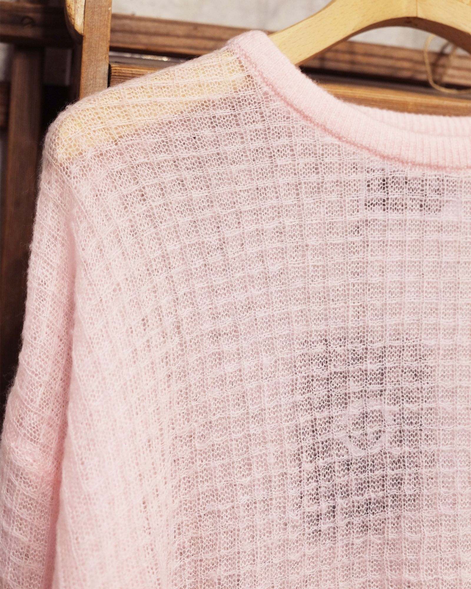 Aiy Merino Waffle Sweater / ニット / ピンク / PD-262-KN-071