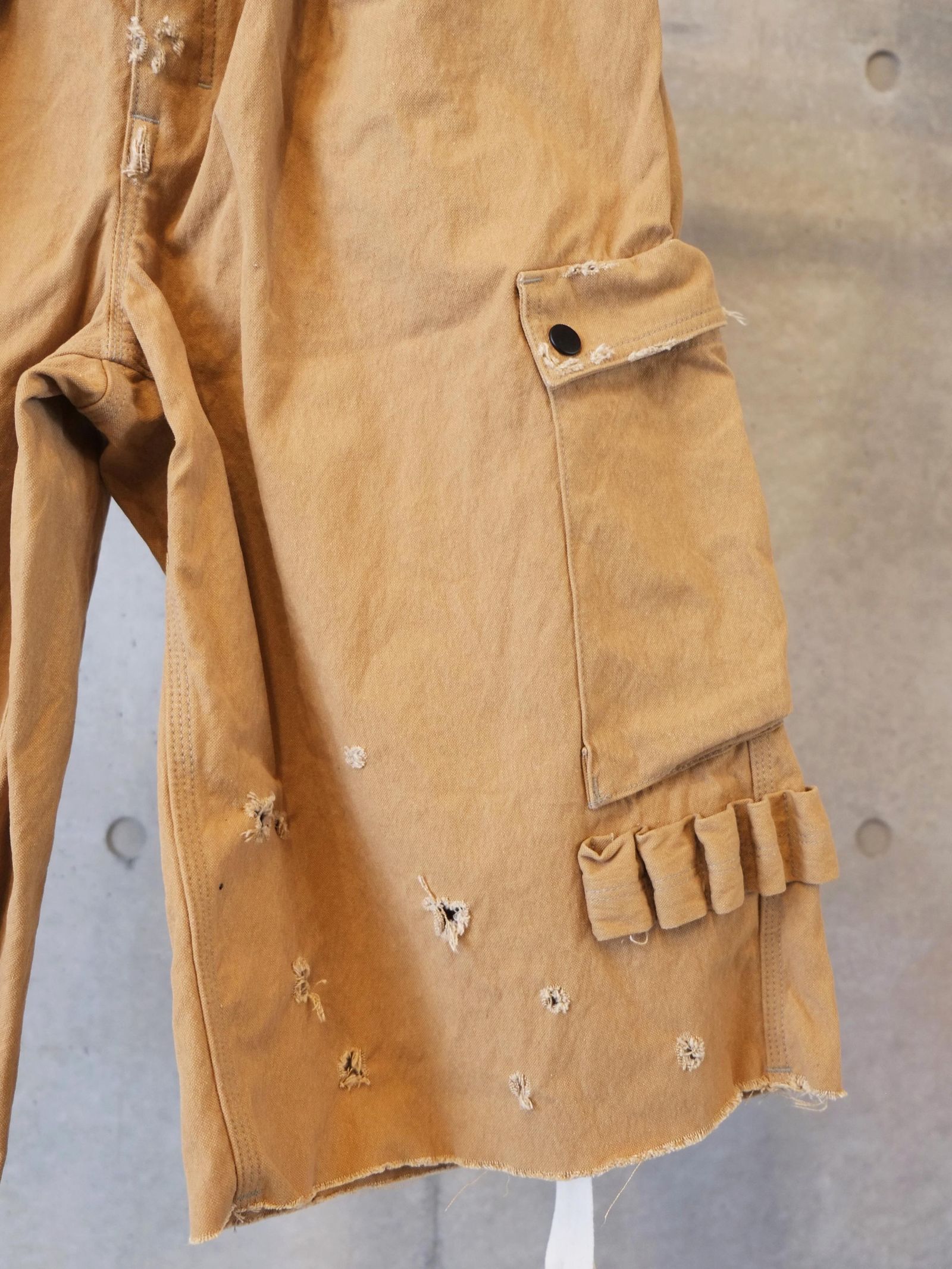 Heavy Cargo Short With Damaged(AGED CANVAS)