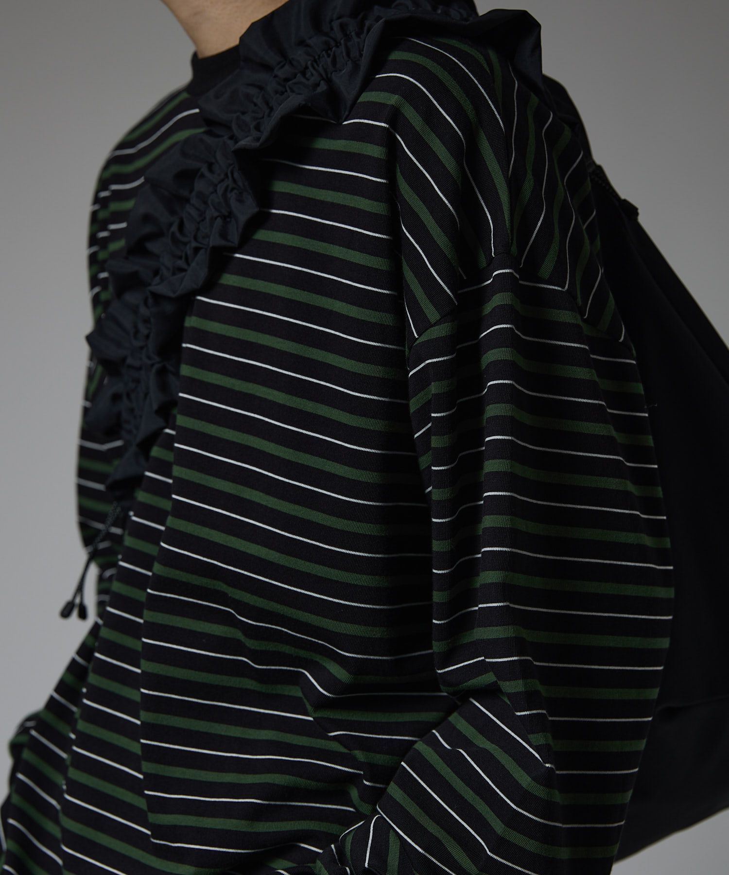 MULTI BORDER L/S TEE / マルチ ボーダー ロングスリーブTシャツ / グリーン / MTM-CS-0301-25-C