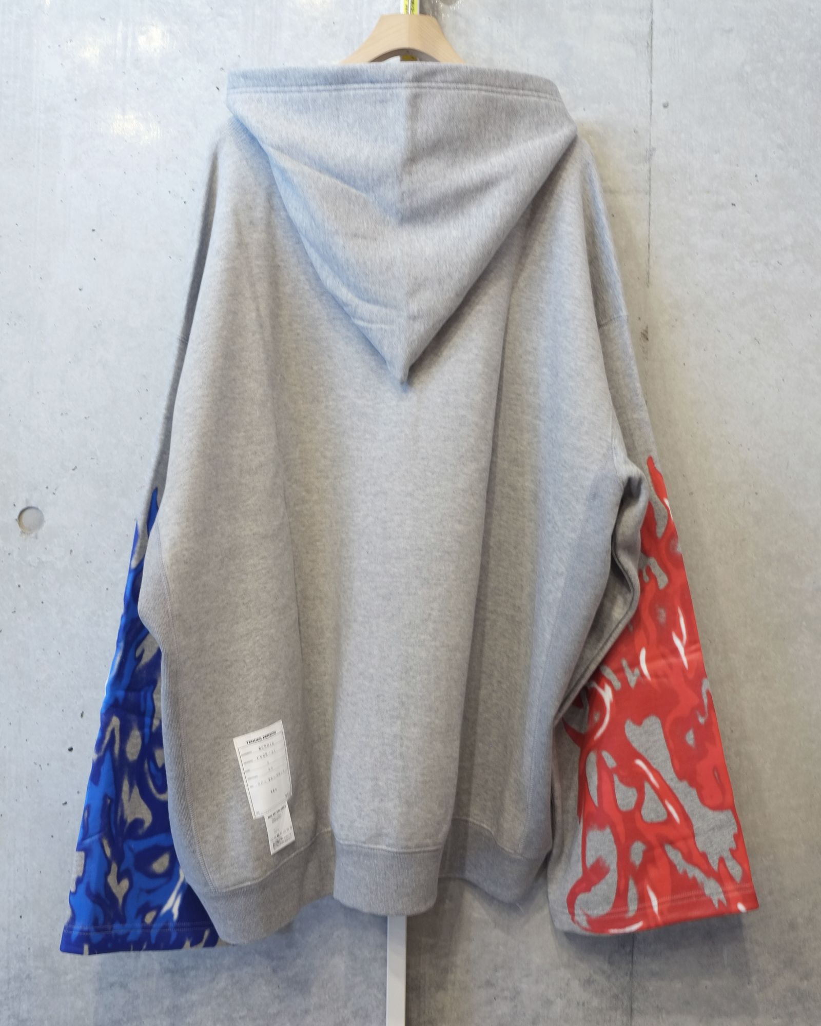 Flame Pettern Zipup Hoodie