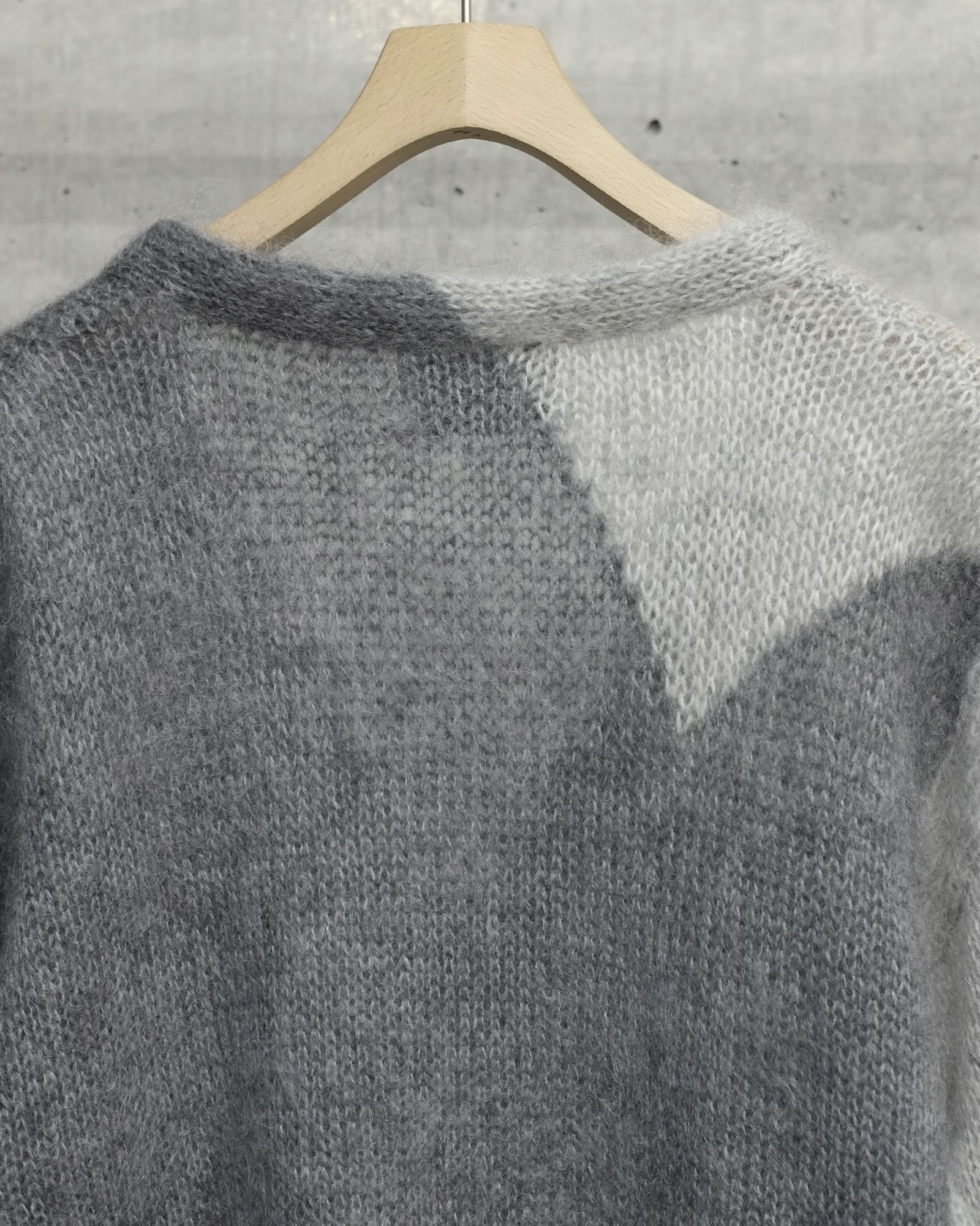 Hand-Knit Diamond Cardigan