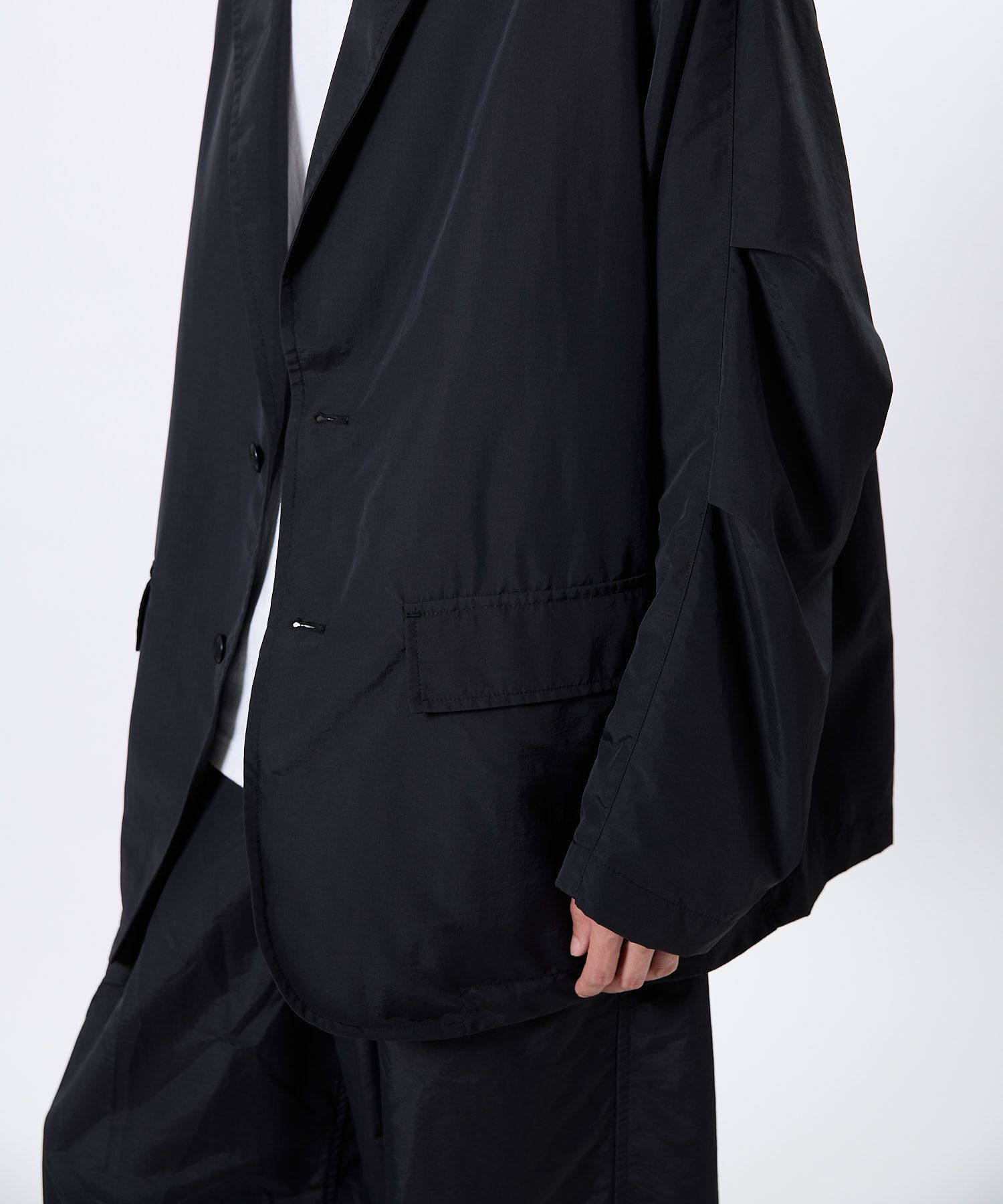 Supplex® DAILY LOOSE 2B JACKET / ルーズ 2Bジャケット / ブラック / MTM-JK-0384-26-C