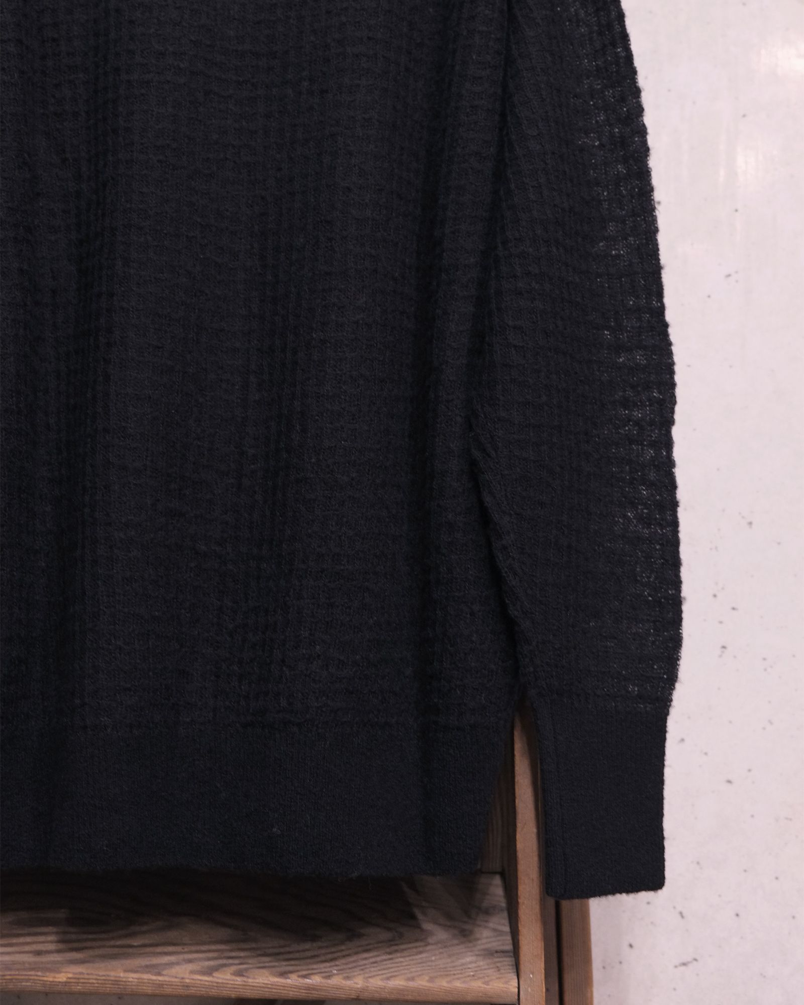 Aiy Merino Waffle Sweater / ニット / ブラック / PD-262-KN-071