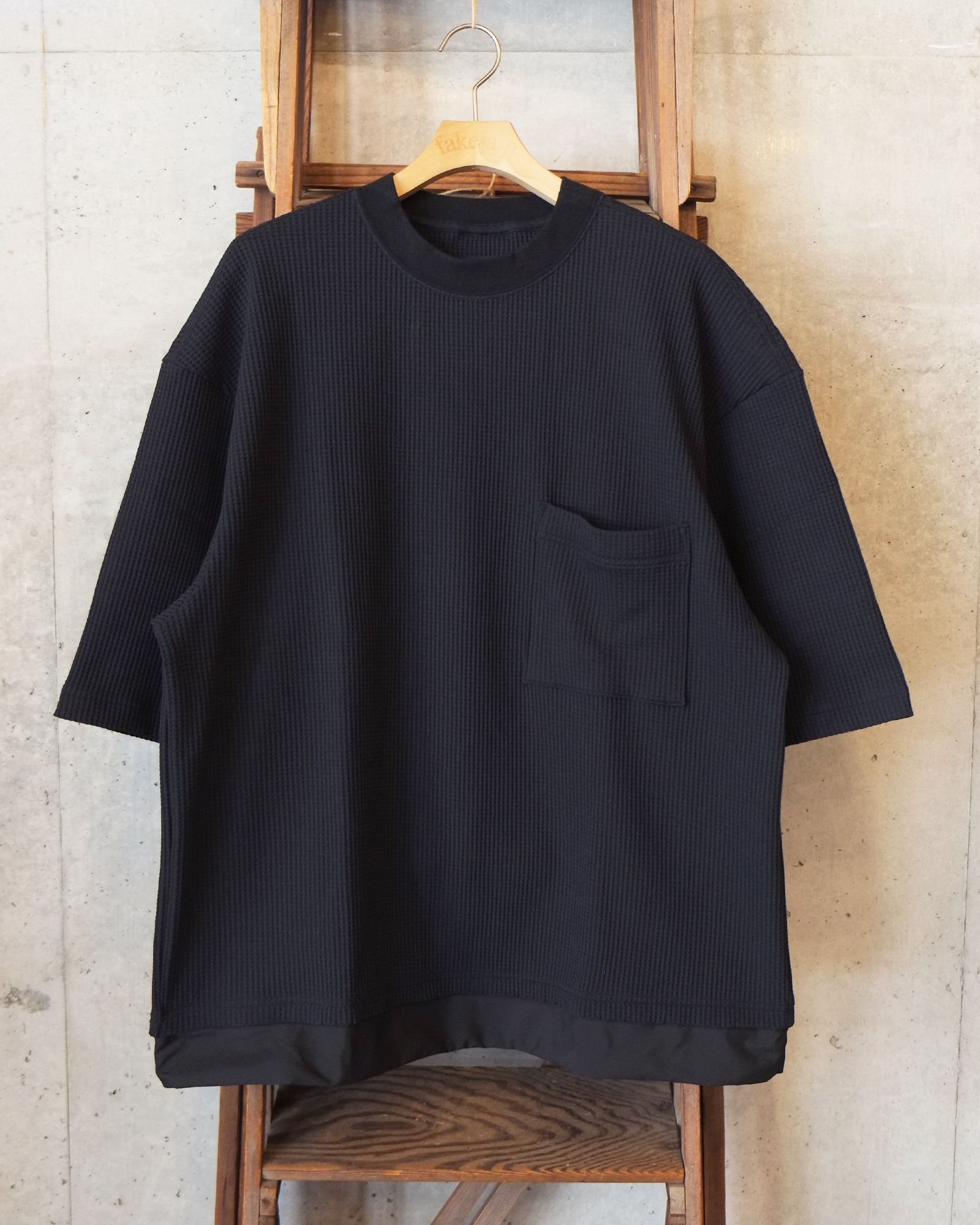 SOLOTEX Waffle S/S Tee / ショートスリーブTシャツ / ブラック /MW-CT26106