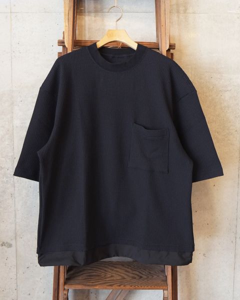 SOLOTEX Waffle S/S Tee / ショートスリーブTシャツ / ブラック /MW-CT26106