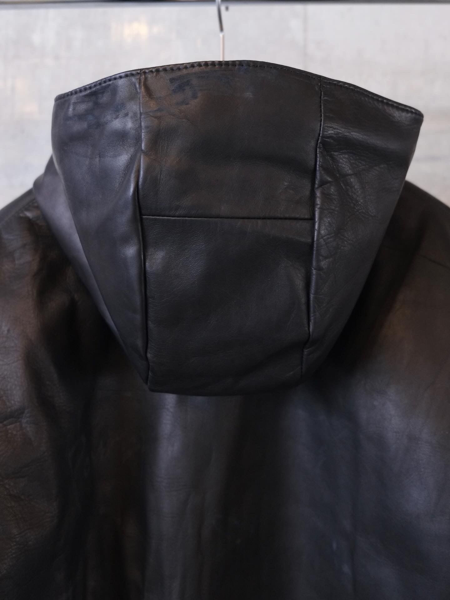 Damege Leather Parka