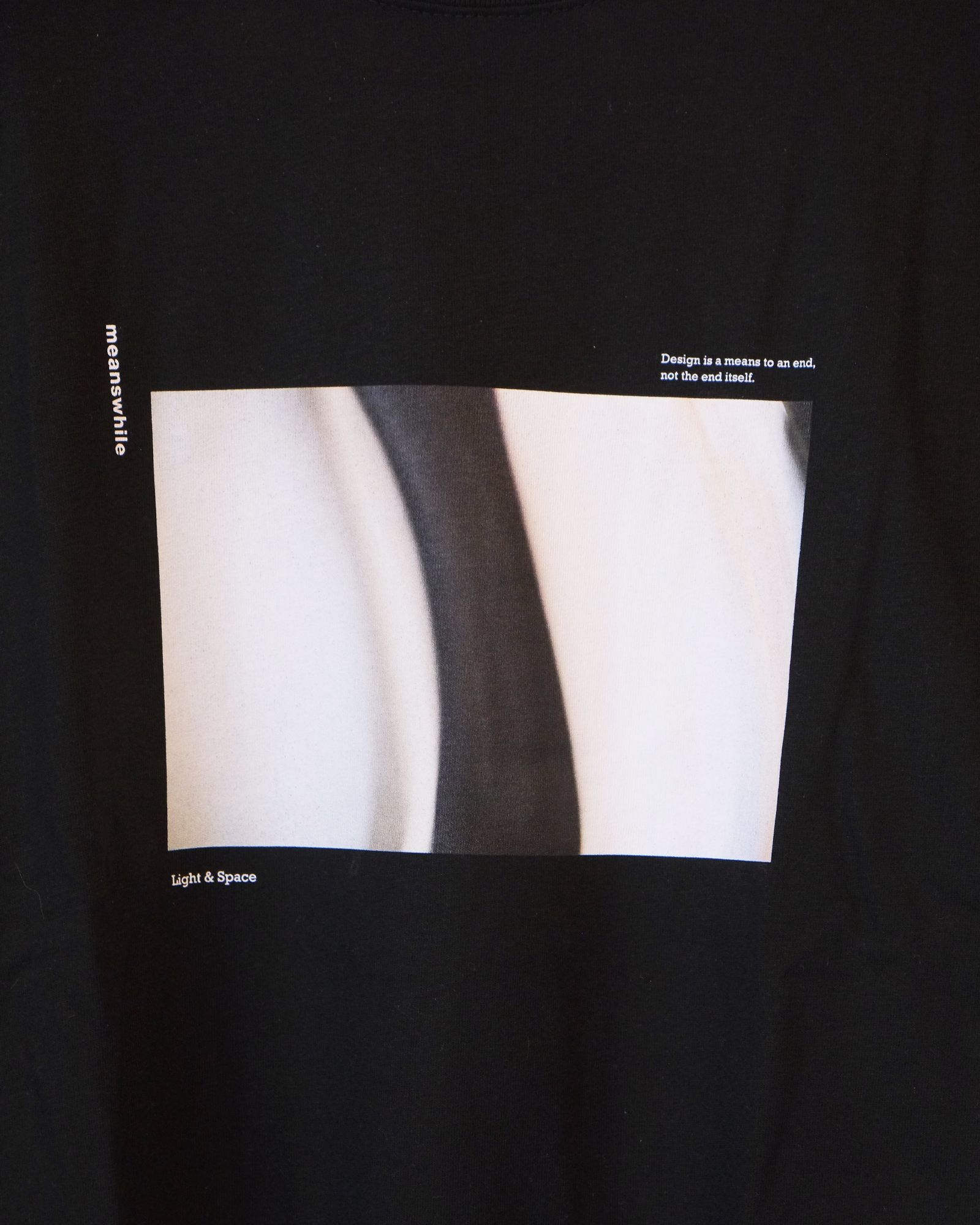 Abstract Photograph L/S Tee / ロングスリーブ Tシャツ / ブラック / MW-CT26102