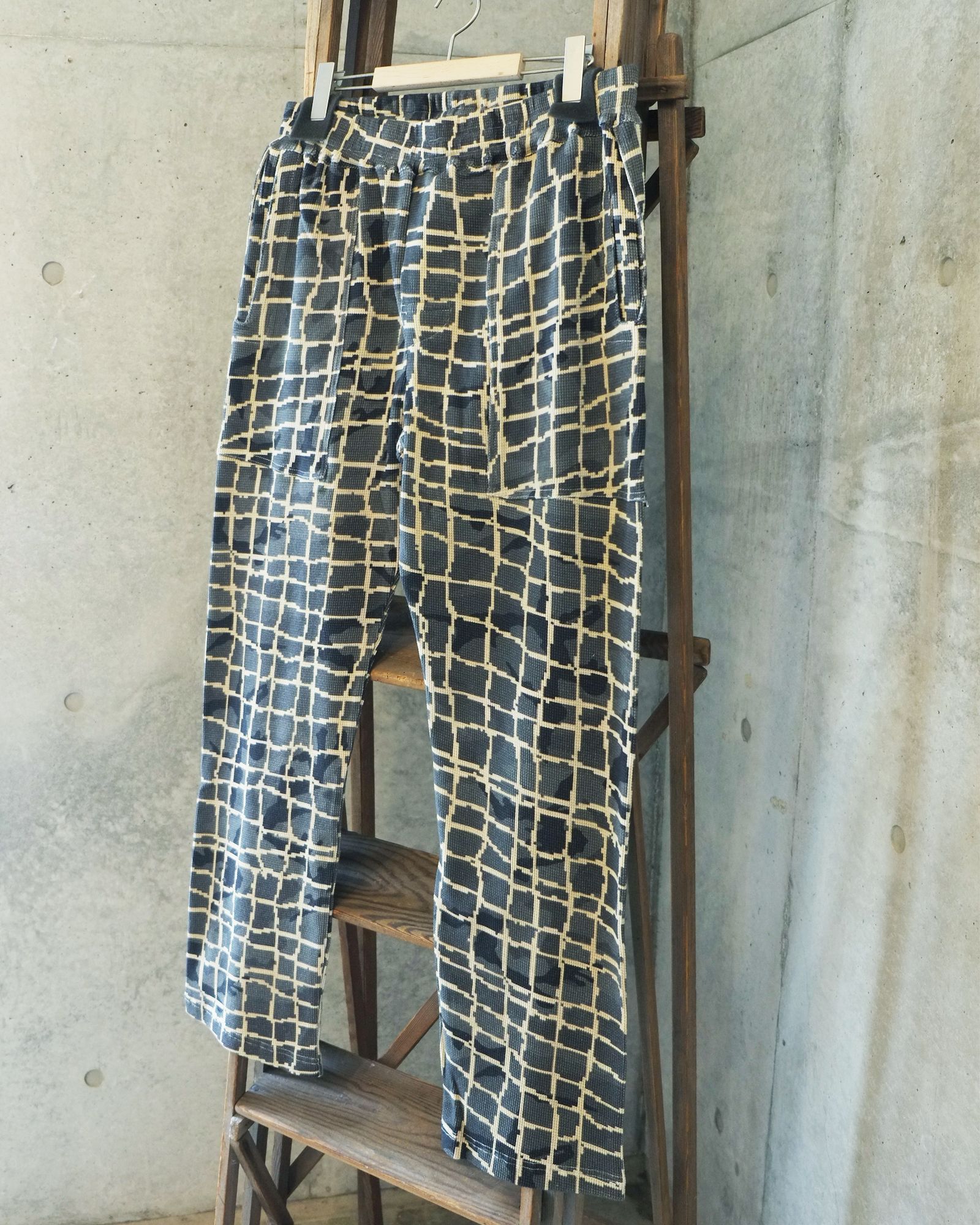Net Waffle Pants / ワッフル パンツ / ベージュ / PD-262-BT-082