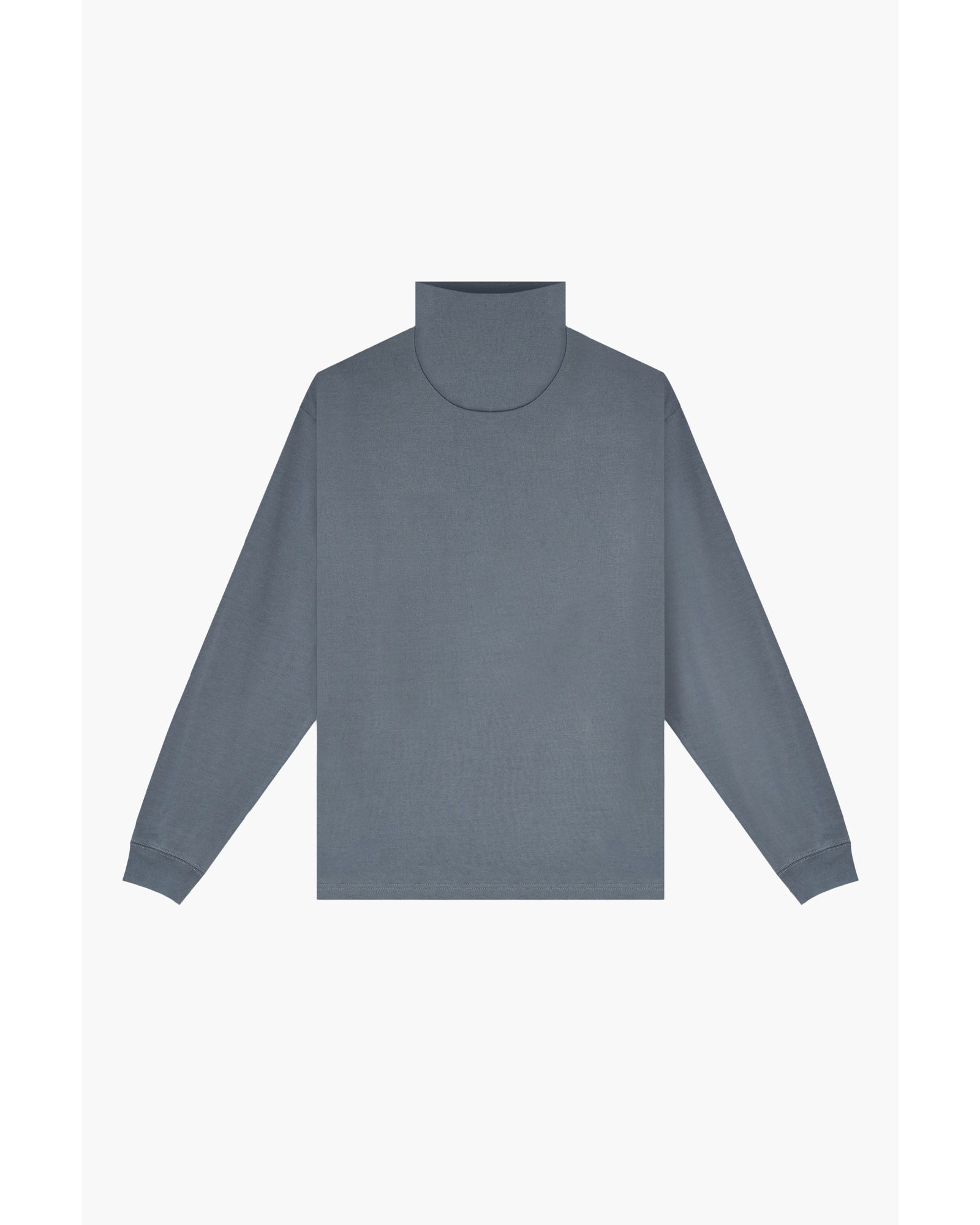 Long Sleeve High Neck Big T-Shirt