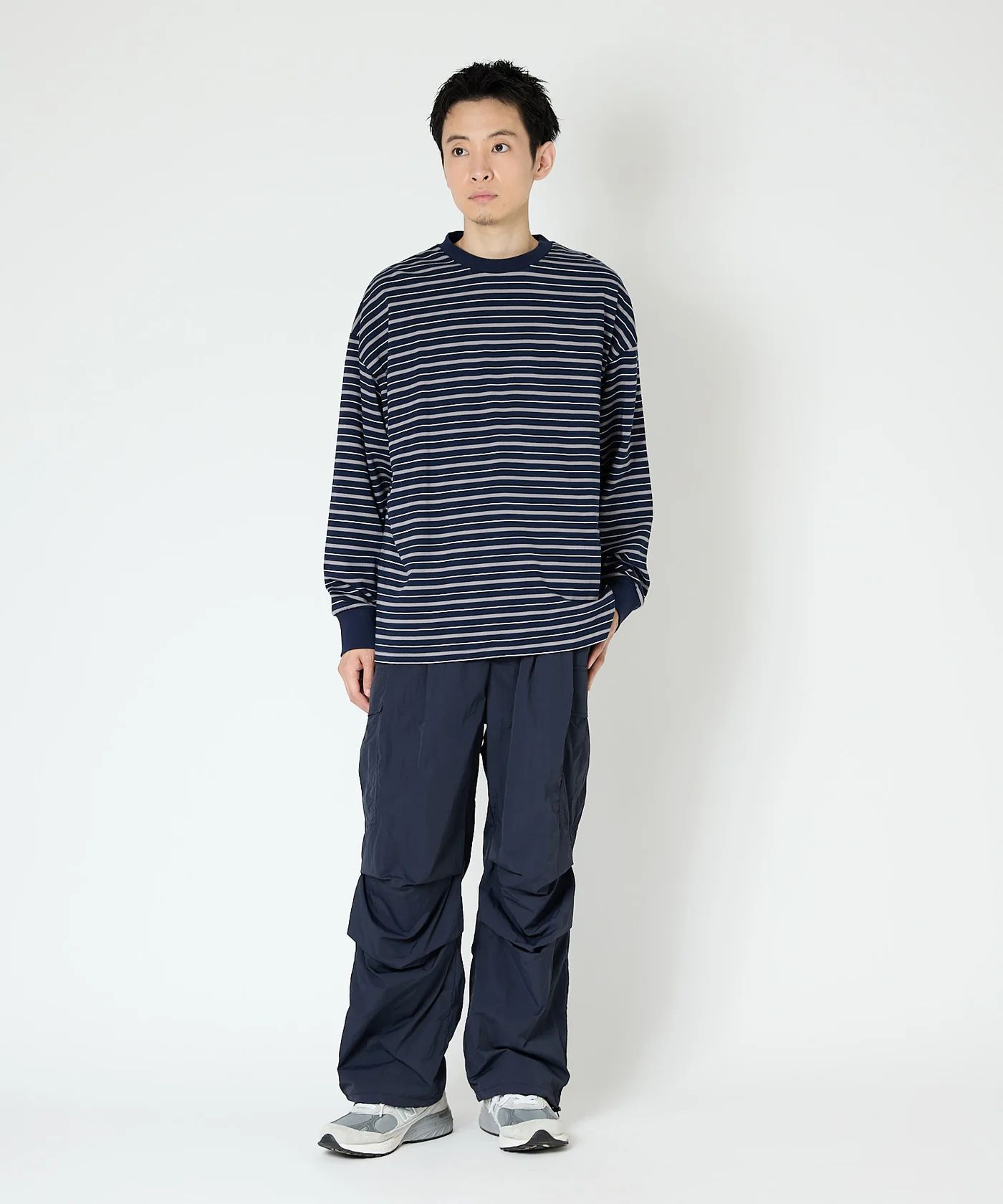 MULTI BORDER L/S TEE / マルチ ボーダー ロングスリーブTシャツ / ネイビー / MTM-CS-0301-25-C
