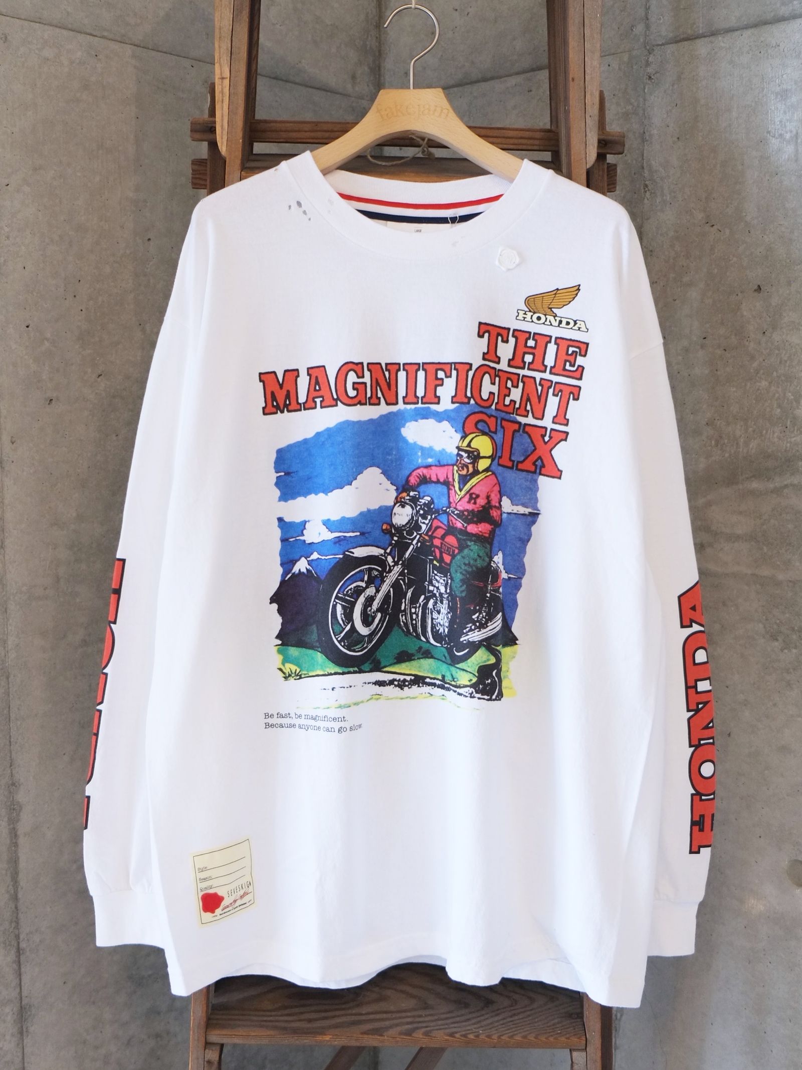 Honda vs SEV CBX1000 L/SL TEE / ロングスリーブ Tシャツ / ホワイト / CT-SV-NRA-1008