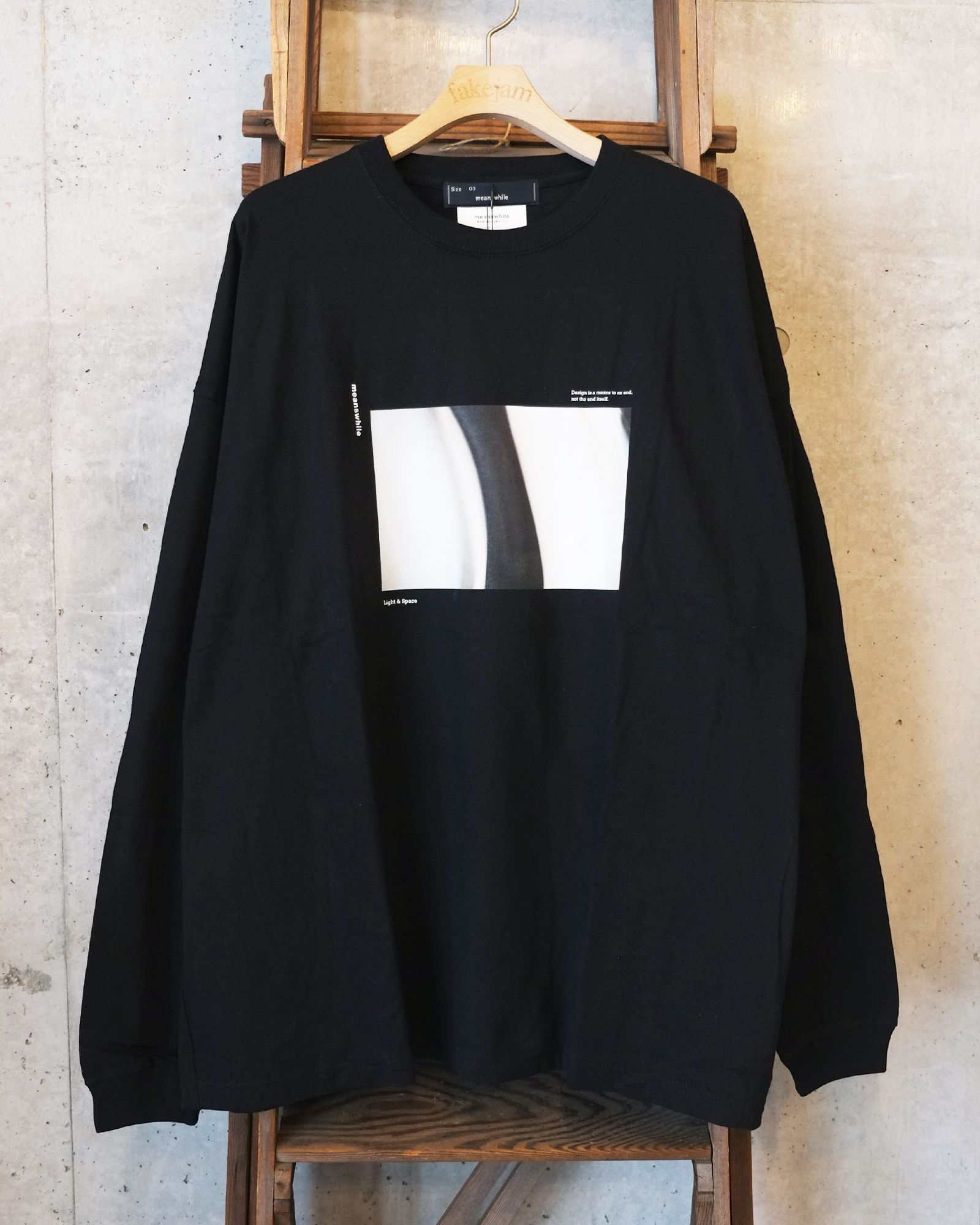 Abstract Photograph L/S Tee / ロングスリーブ Tシャツ / ブラック / MW-CT26102