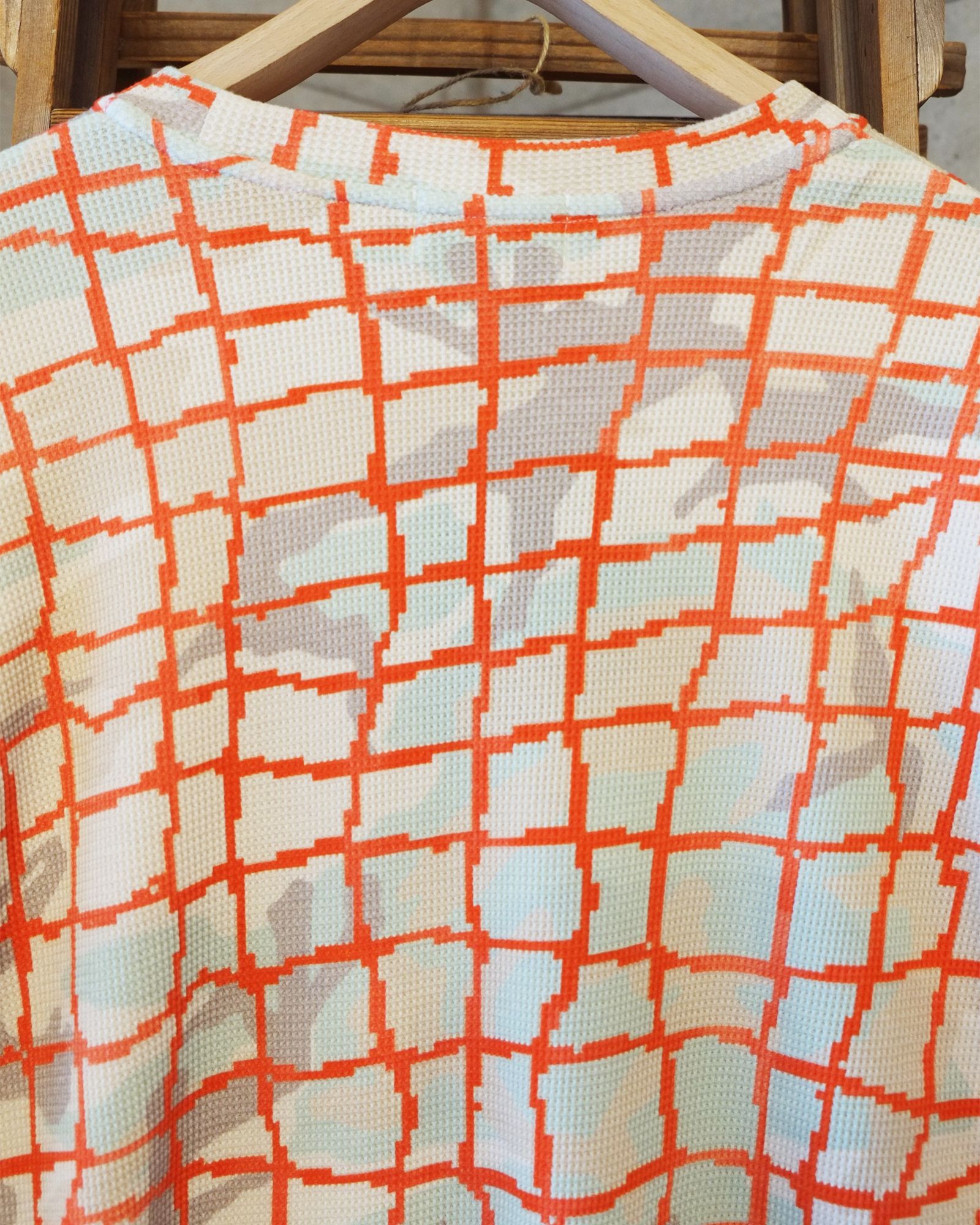 Net L/S Waffle Thermal / ワッフル ロングスリーブTシャツ / レッド / PD-262-LCS-022