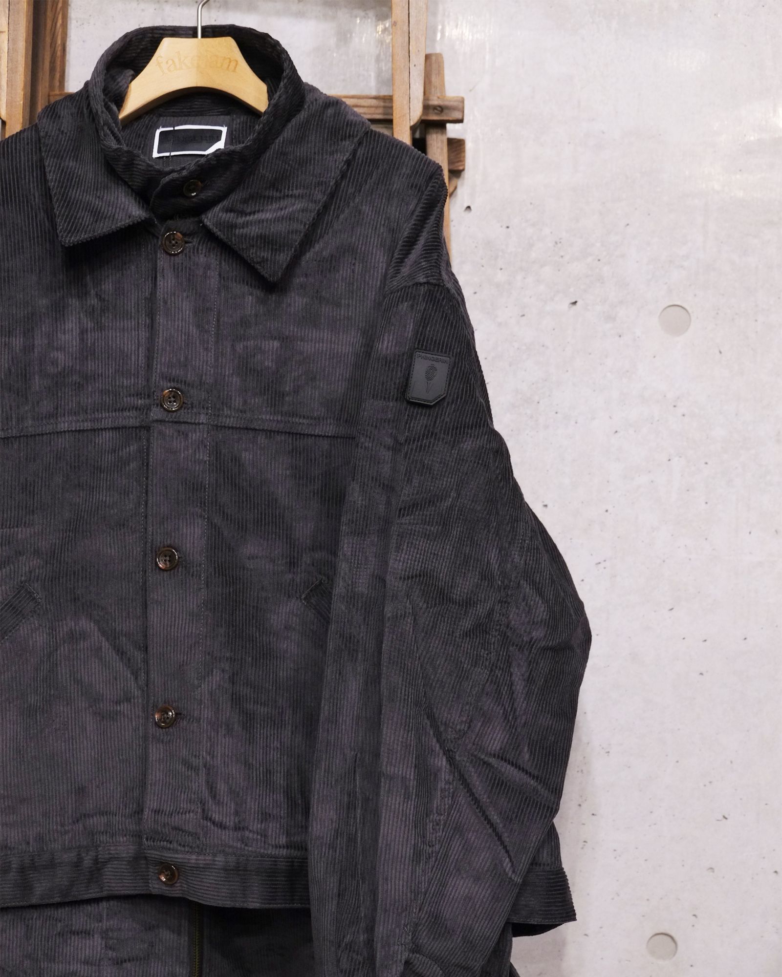 Double Cord Jacket / コーデュロイジャケット / チャコール / PD-262-JK-041