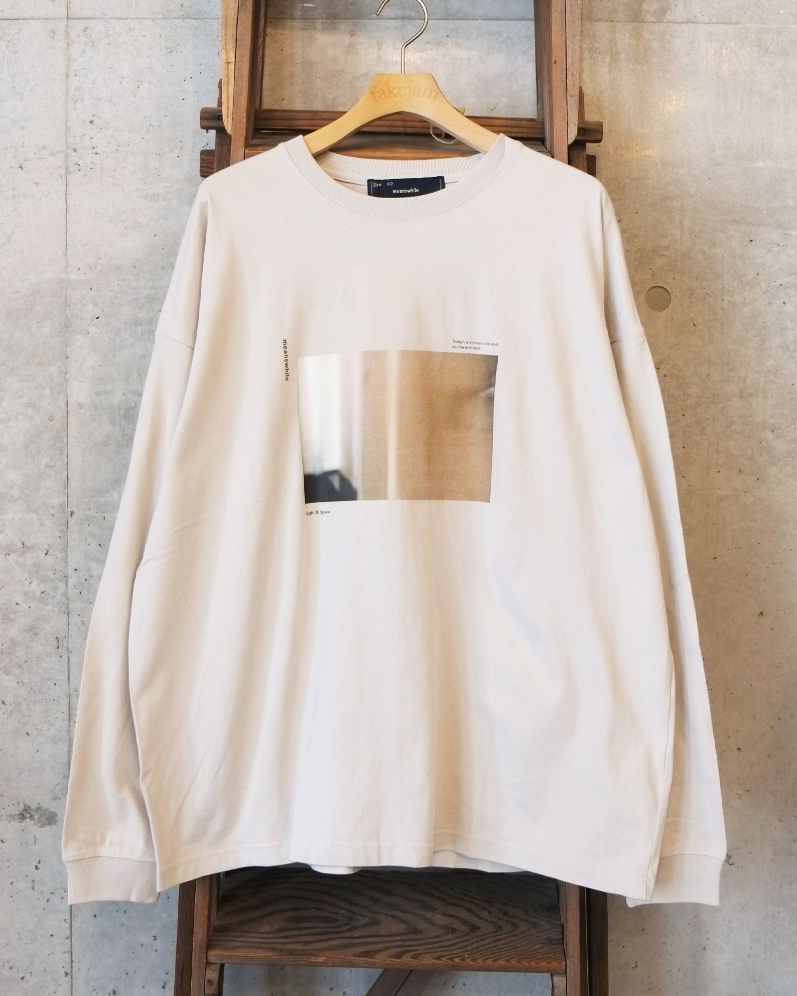 Abstract Photograph L/S Tee / ロングスリーブ Tシャツ / ホワイト / MW-CT25202