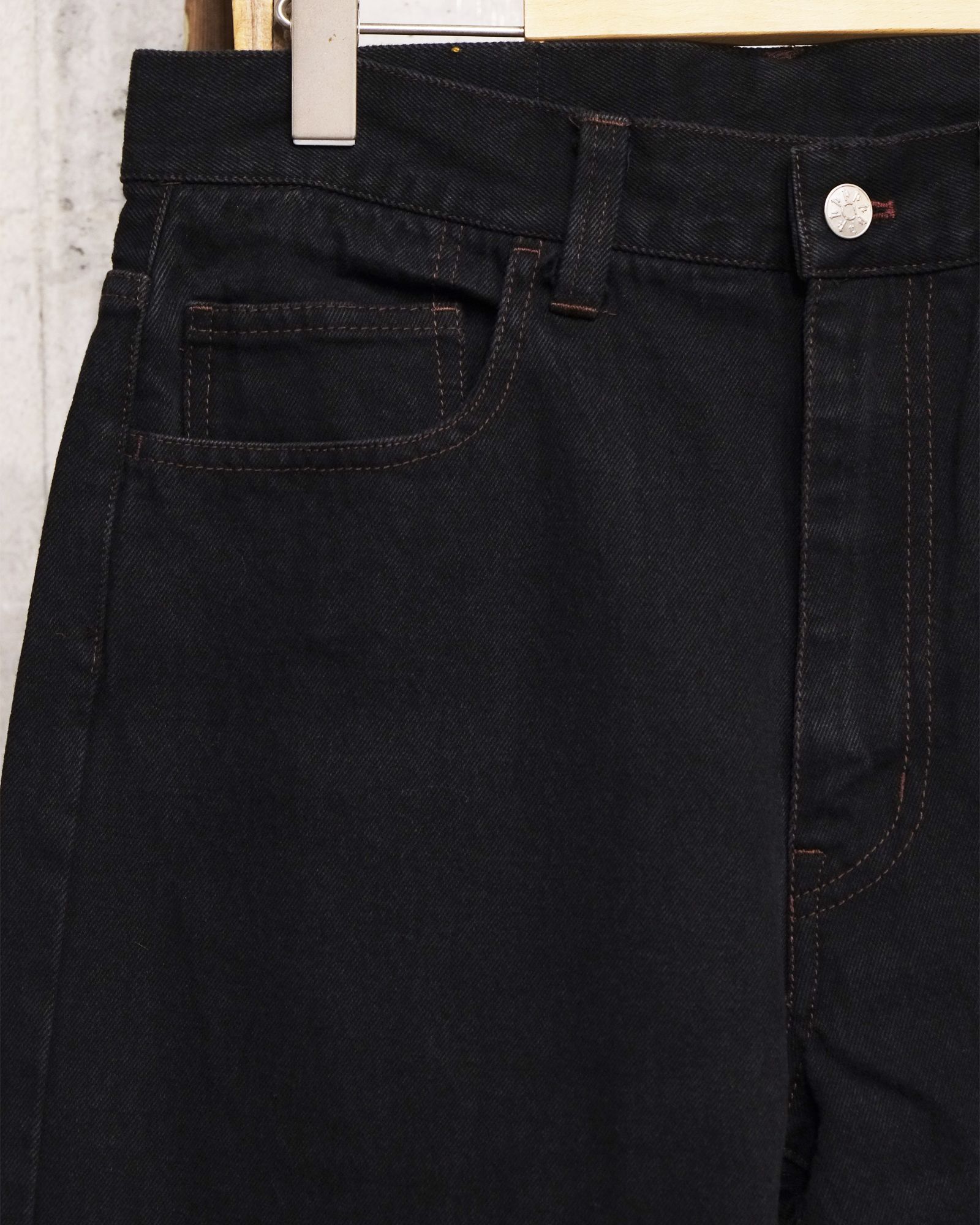 6 Pocket Jeans Straight / ストレート デニムパンツ / ブラック / PD-262-BT-051