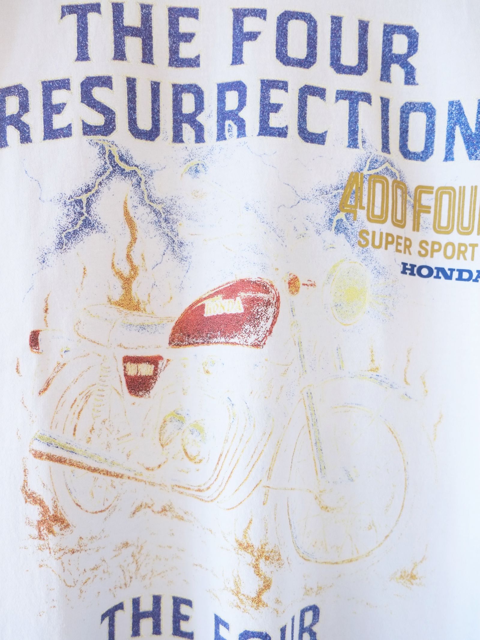 Honda vs SEV CB400FOUR L/SL TEE / ロングスリーブ Tシャツ / ホワイト / CT-SV-NRA-1009