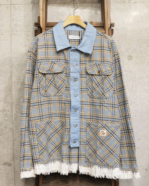 Docking Check Shirt / シャツ / ブルー チェック / LM-26aw-2218