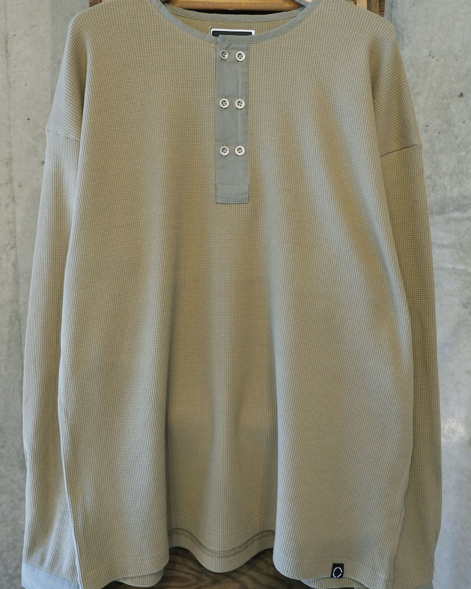 Double Henley L/S Tee / ヘンリー ロングスリーブTシャツ / オリーブドラブ / PD-262-LCS-041