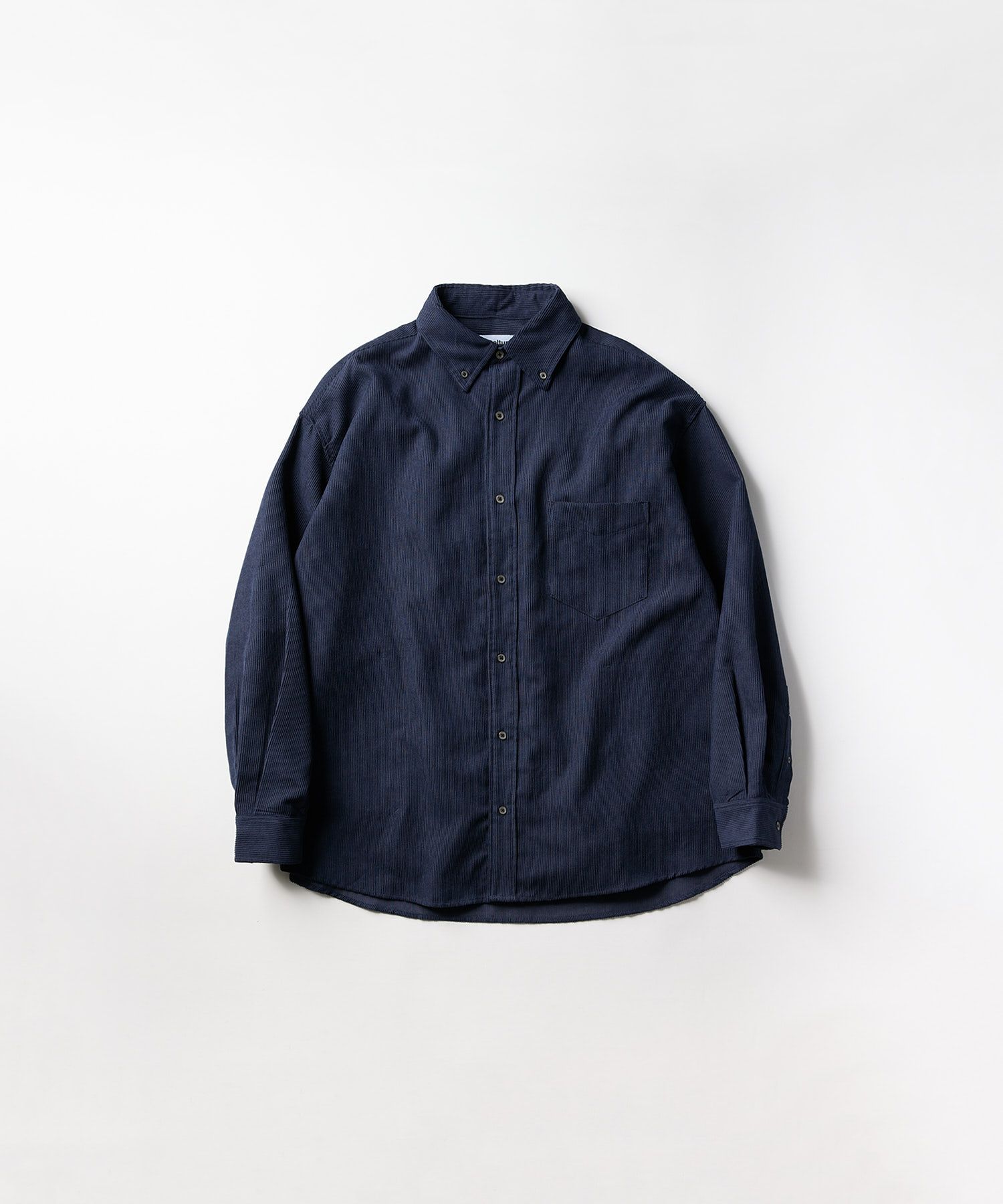 OVERSIZED CORDUROY SHIRT / オーバーサイズ コーデュロイ シャツ / ネイビー / MTM-SH-0164-23-C
