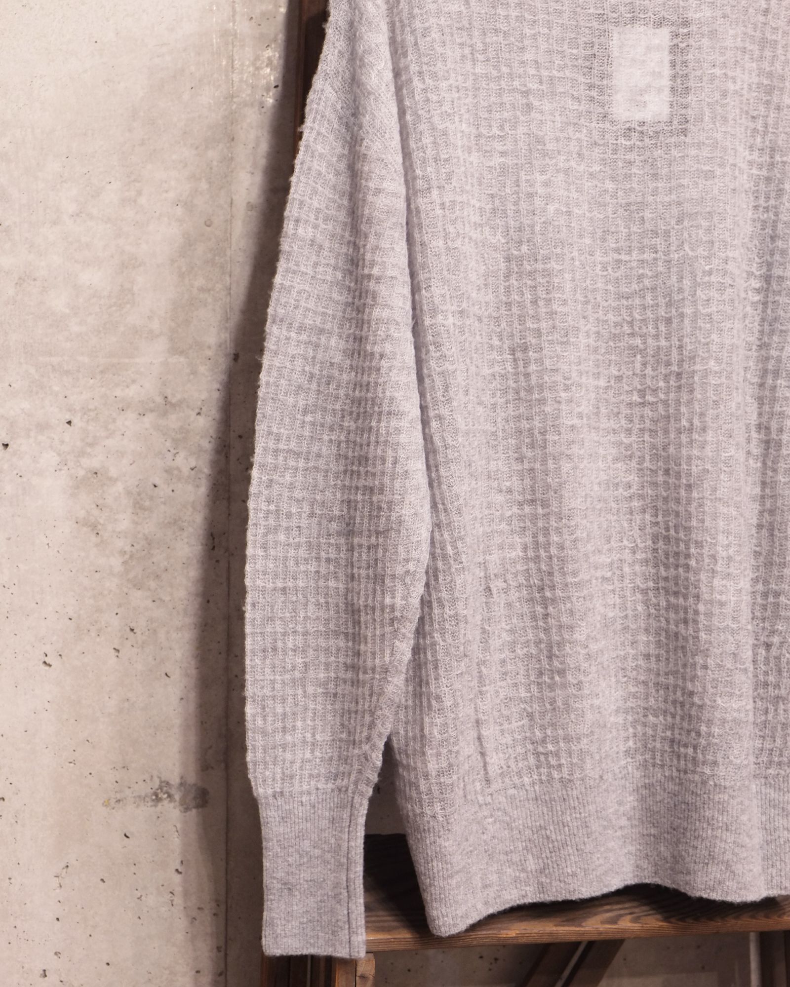 Aiy Merino Waffle Sweater / ニット / グレー / PD-262-KN-071