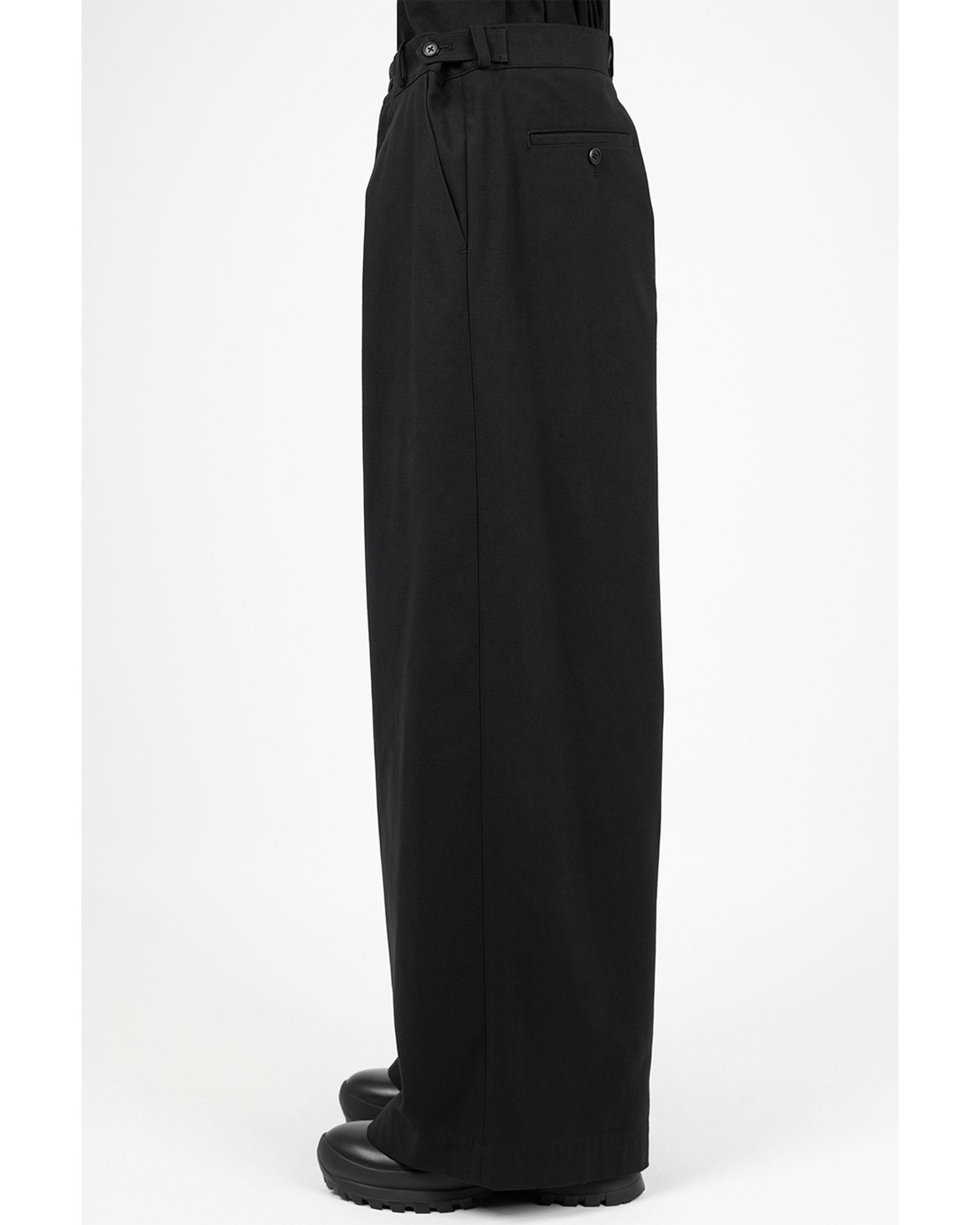 C/N CORDURA BACKSATIN BAGGY PANTS / バギーパンツ / ブラック / 2226-559