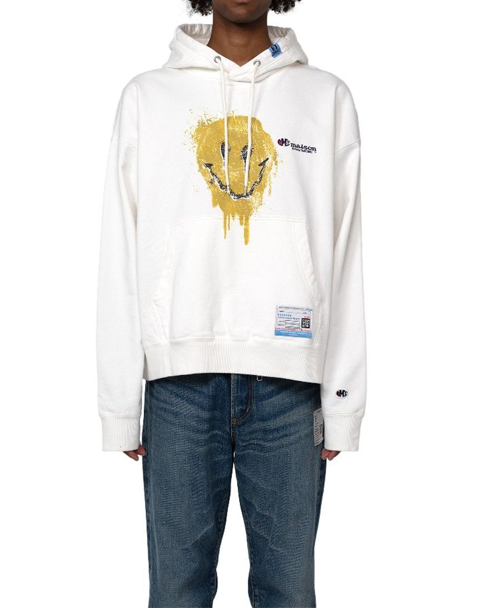 (ミハラヤスヒロ) MIHARA YASUHIRO ロゴ パーカー A11HD711 Maison MIHARA YASUHIRO - Smily Face Printed Hoodie | fakejam