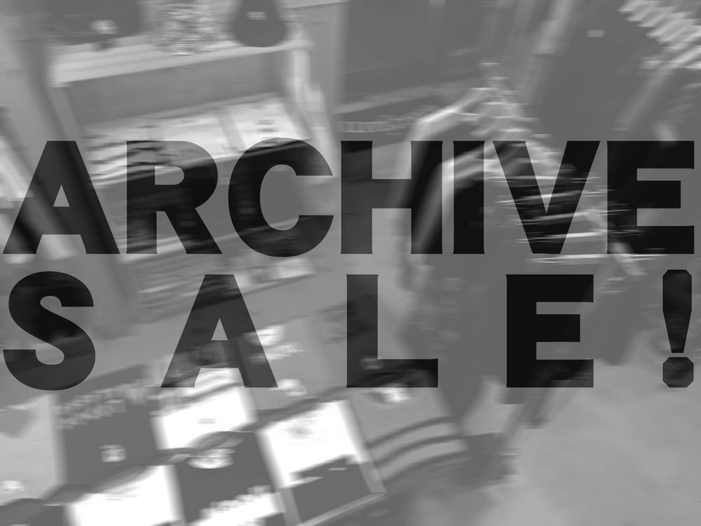 ARCHIVE SALE!
